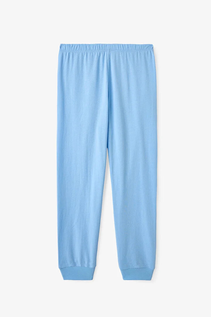 Penti Light Blue Boys Striped Space 2in1 Pajama Set