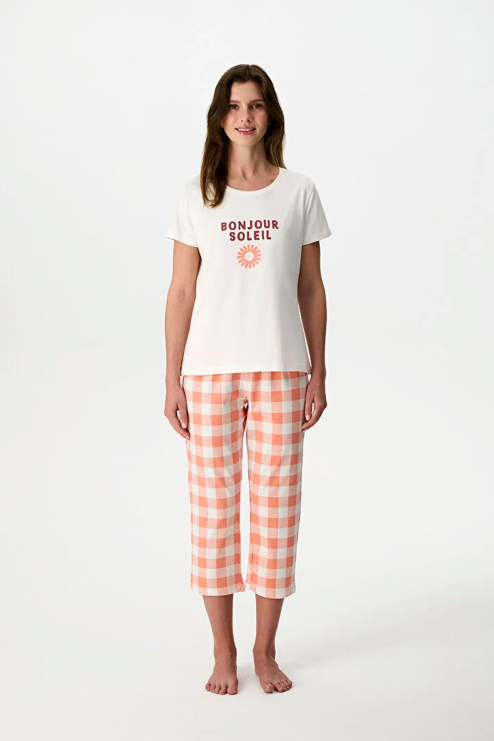 Penti Pink Soleil Capri Pyjama Set