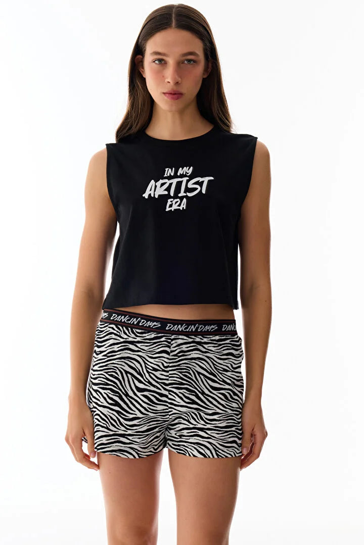 Penti Artist Era Short Black PJ Set