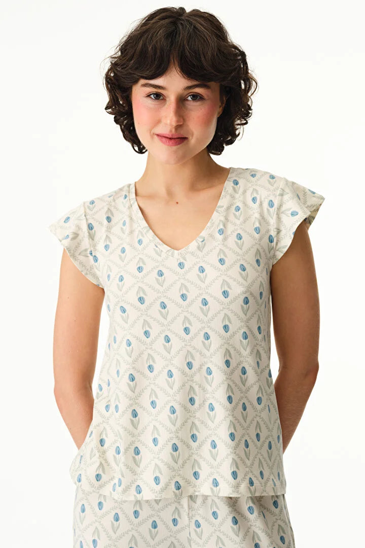 Penti Beige Capri Pyjama Set