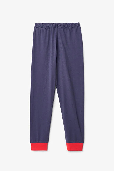 Penti Boys' Acrobat Striped Cotton Long Sleeve 2-Piece Pajama Set