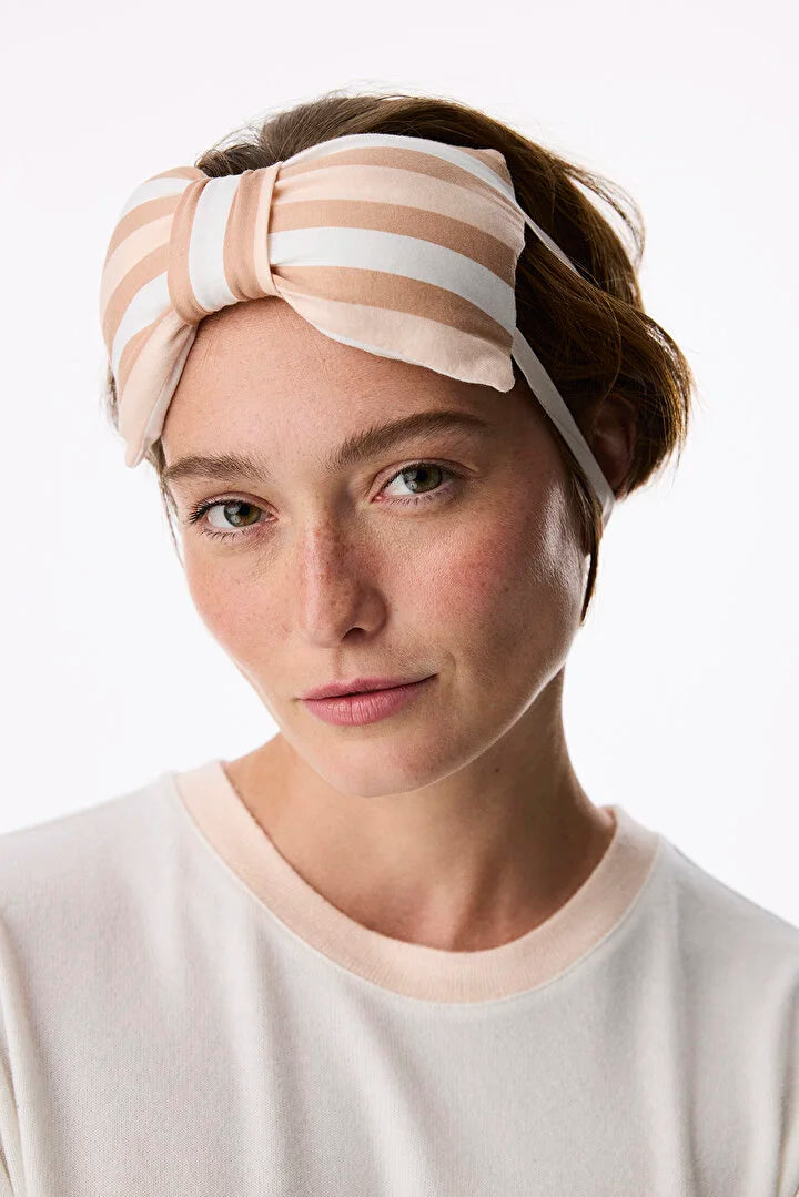Penti Soft Pink Quinn Bow Print Sleep Mask