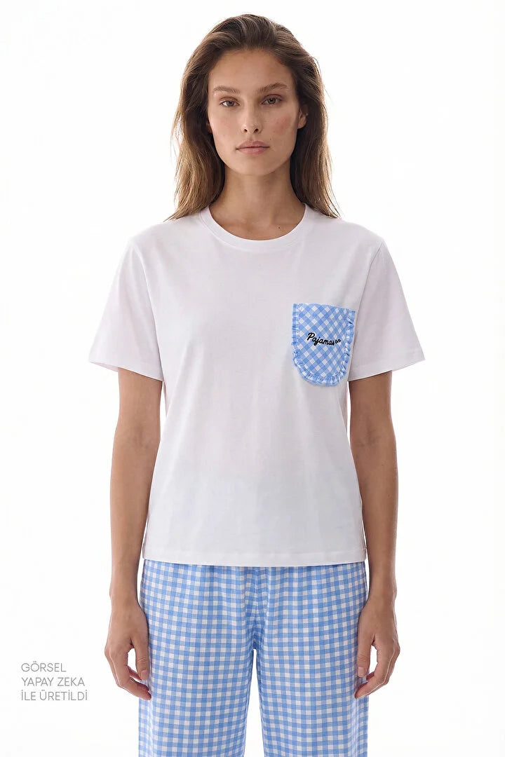 Penti Sky Blue Pyjama Time Pants Set
