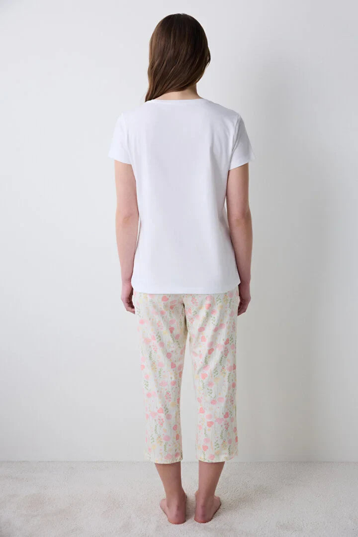 Penti Floral Capri Pj Set