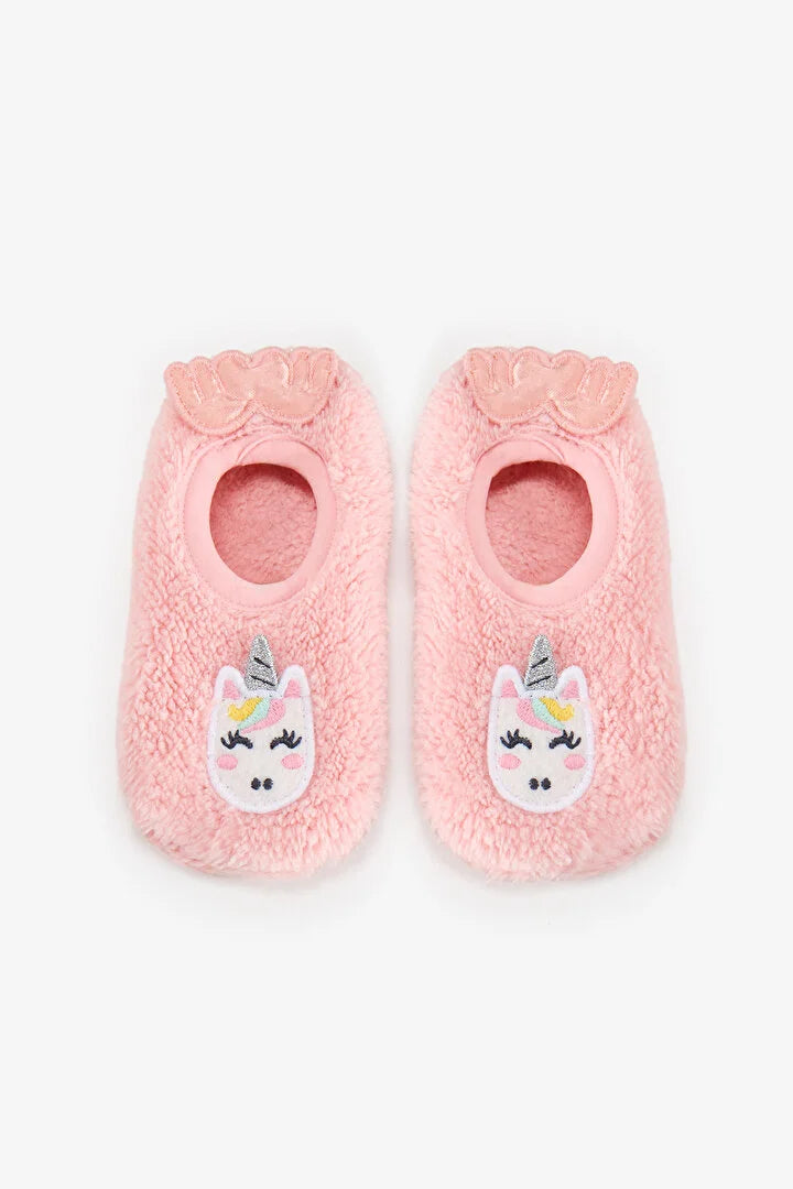 Penti Pink Unicorn Patterned Homesocks
