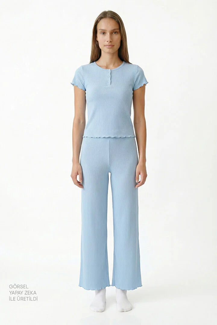 Penti Blue Pants Pajama Set
