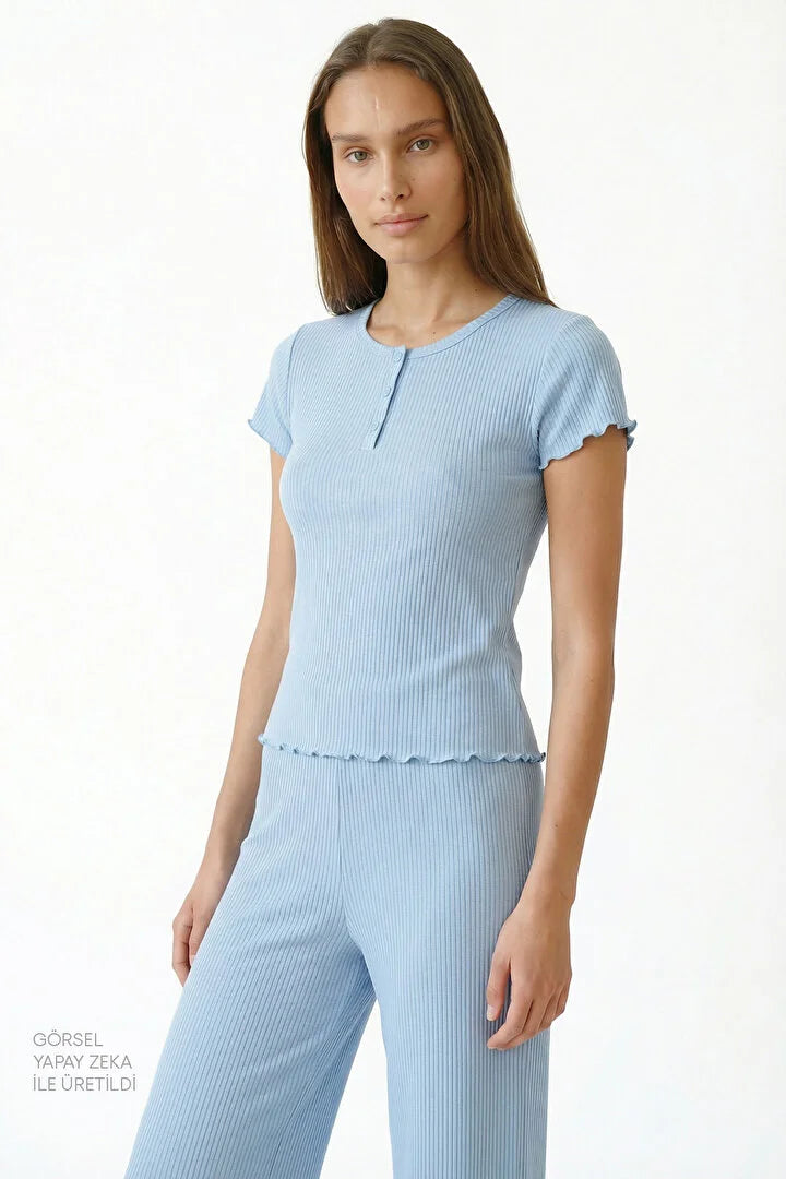 Penti Blue Pants Pajama Set