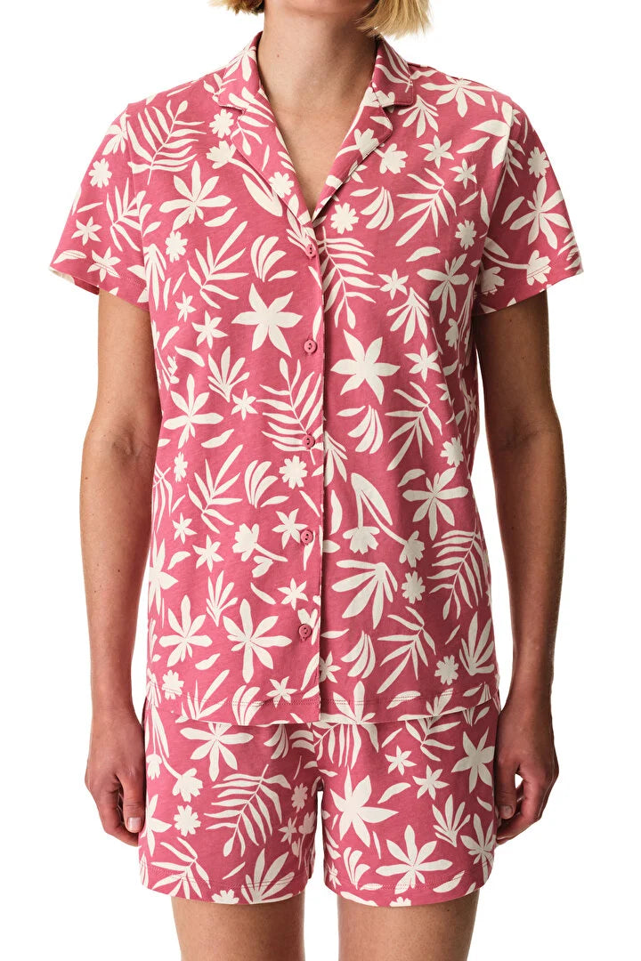 Penti Rose Dust Ciao Shirt & Shorts Pajama Set