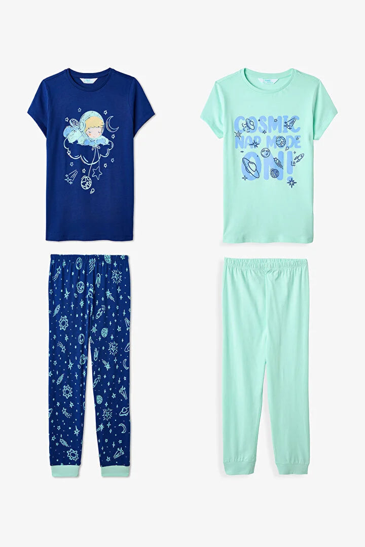 Penti Navy Boys Cosmic Nap 2in1 Pajama Set