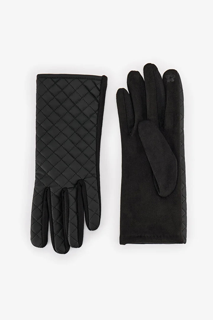 Penti Black Matthew Striped Gloves
