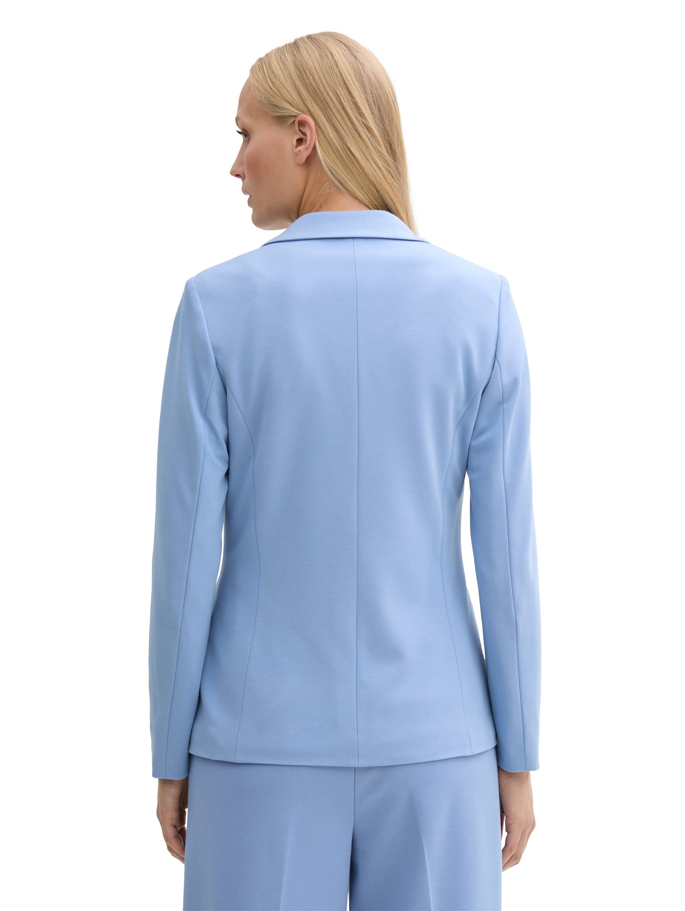 Tom Tailor Blue Slim Fit Blazer With Flap Pockets