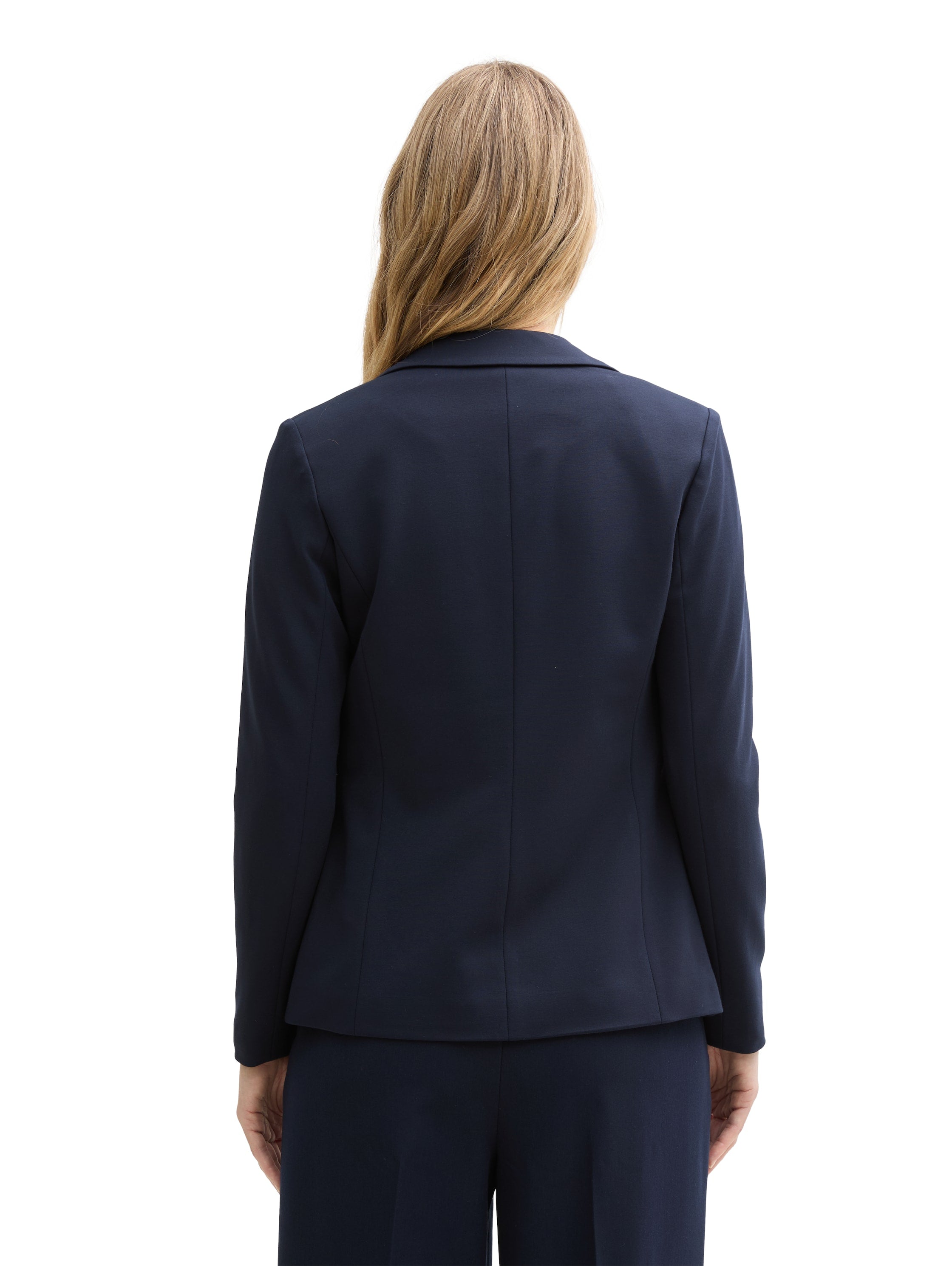 Tom Tailor Sky Captain Blue Slim Fit Blazer With Flap Pockets