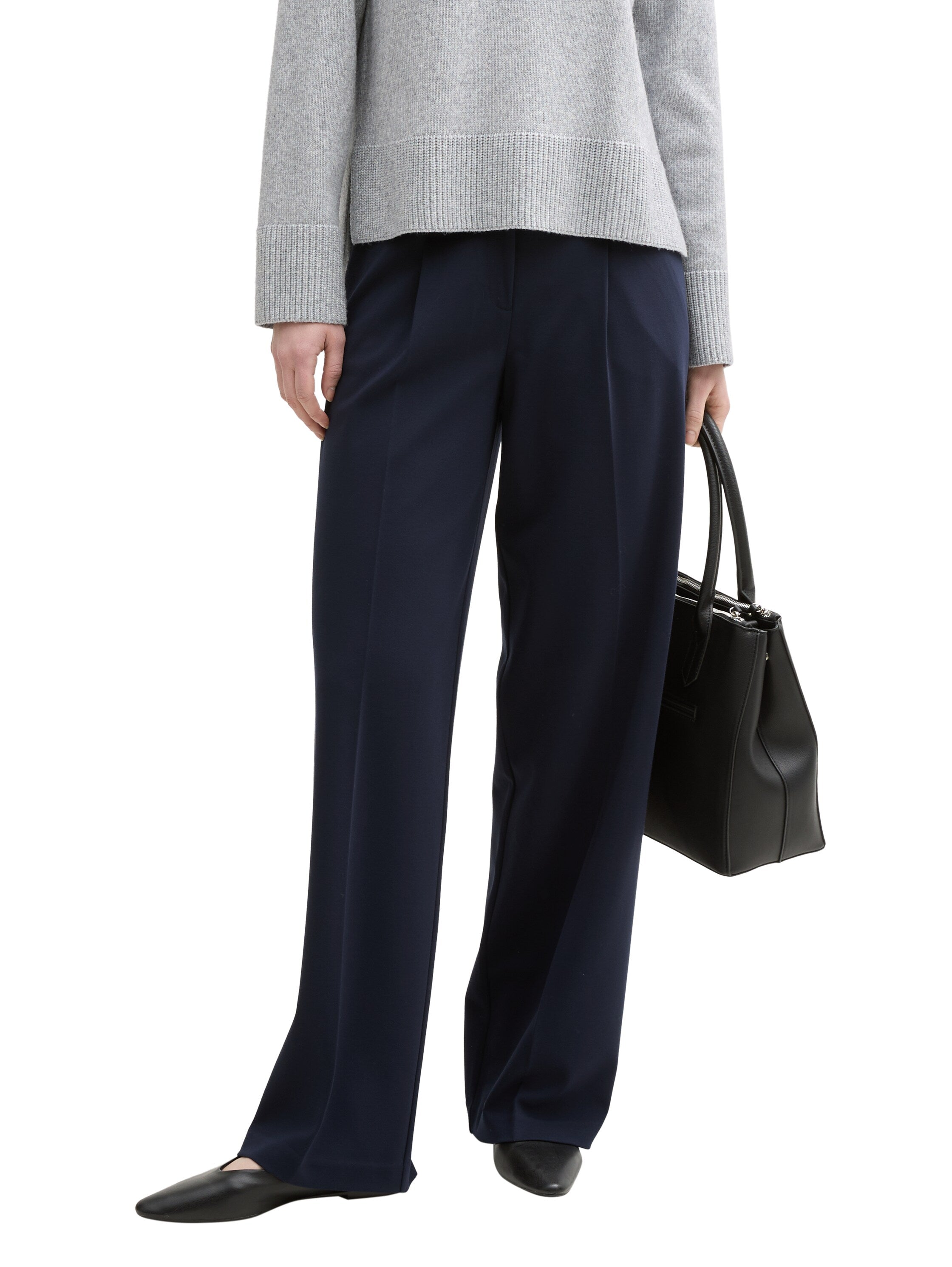 Tom Tailor Sky Captain Blue Wide Leg Trousers