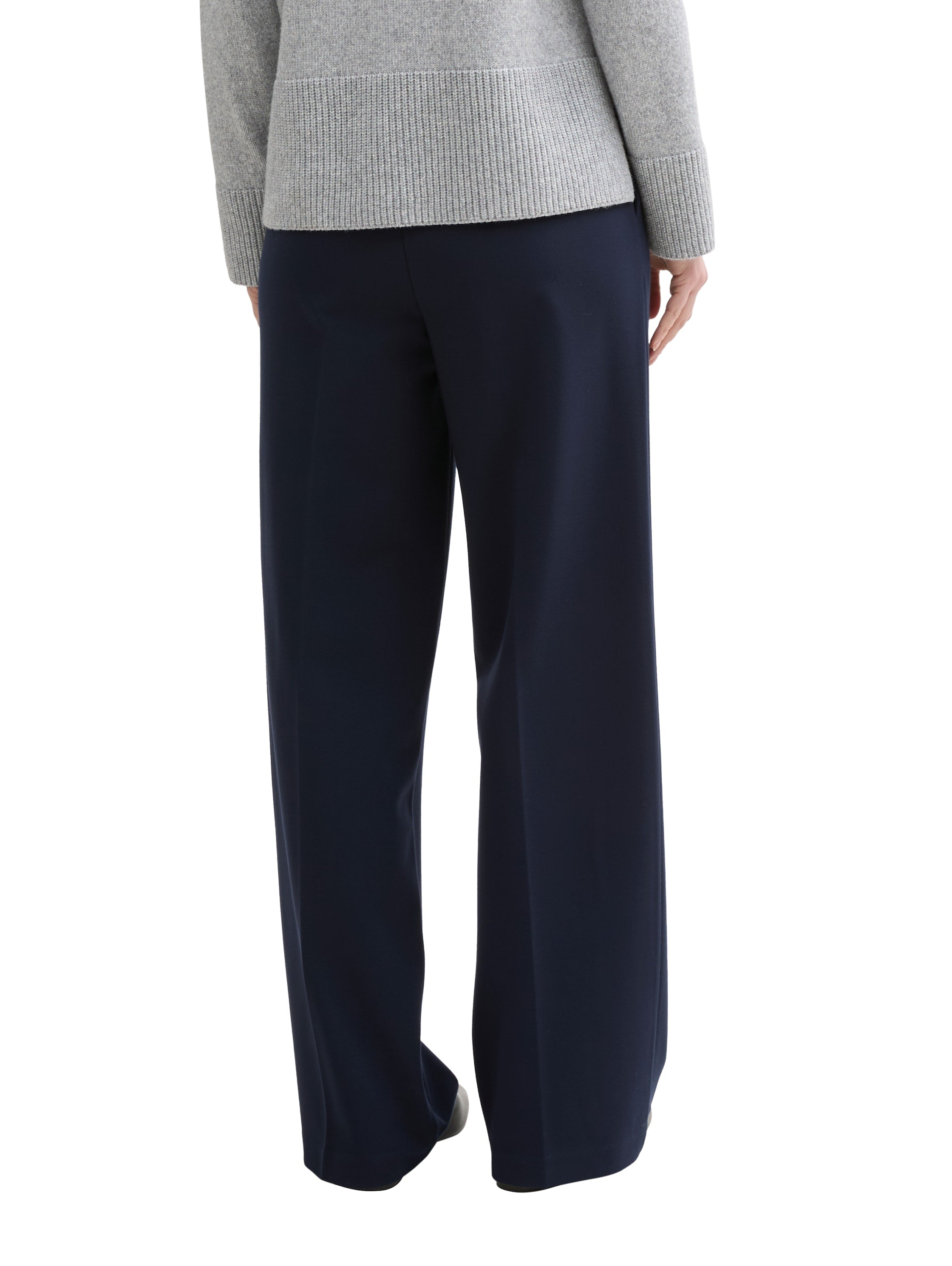 Tom Tailor Sky Captain Blue Wide Leg Trousers