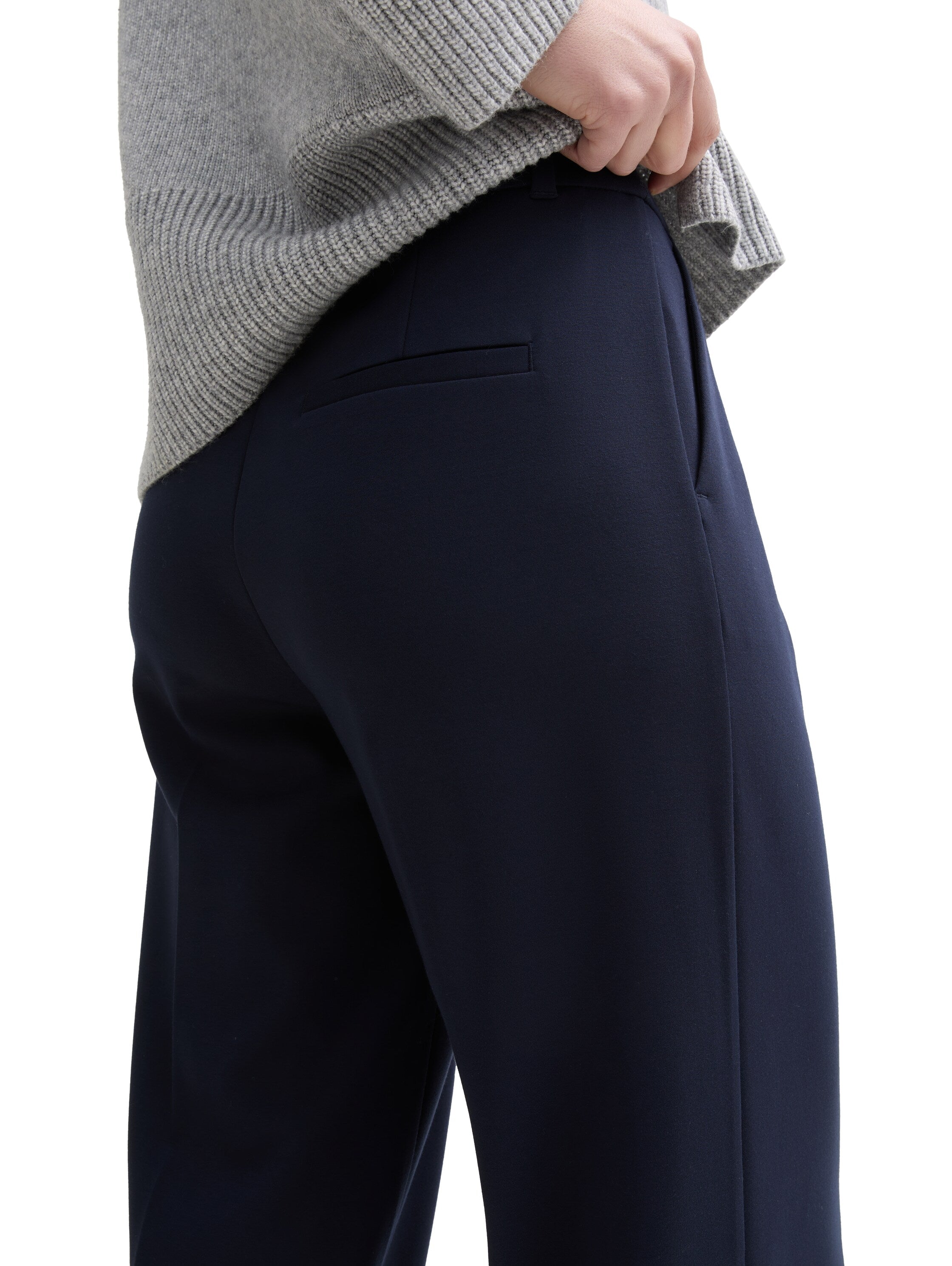 Tom Tailor Sky Captain Blue Wide Leg Trousers