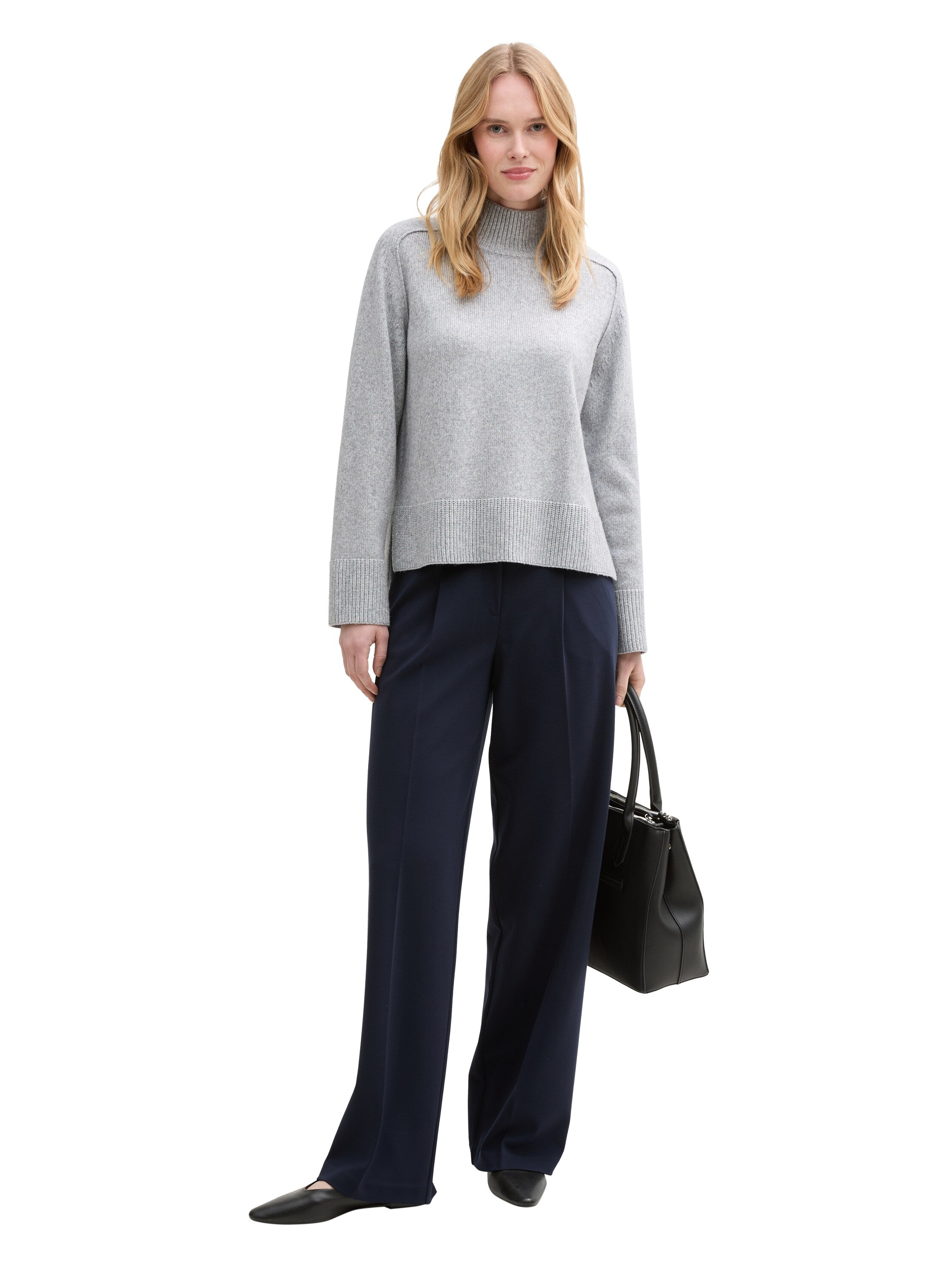 Tom Tailor Sky Captain Blue Wide Leg Trousers