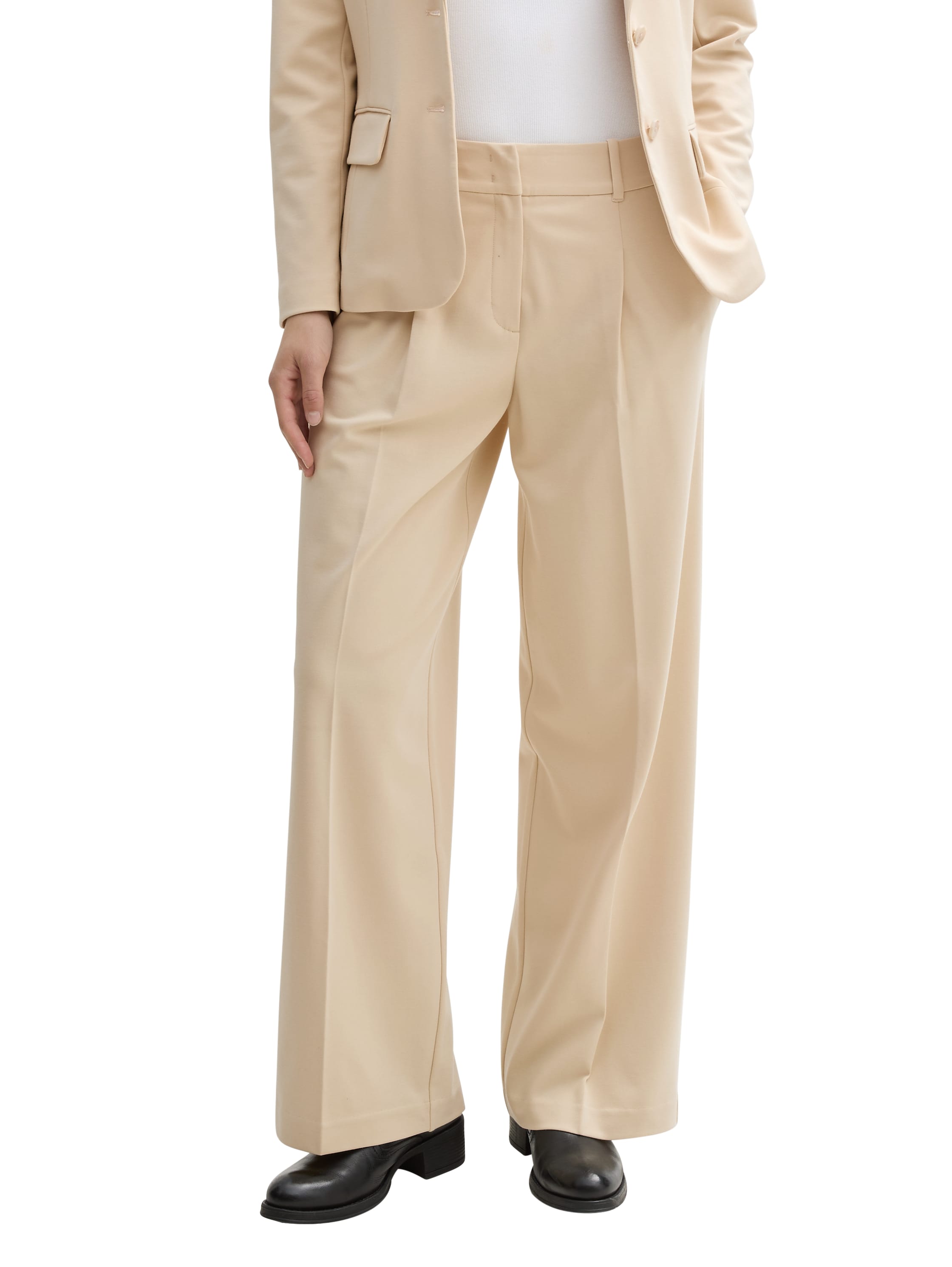 Tom Tailor Beige Wide Leg Pant