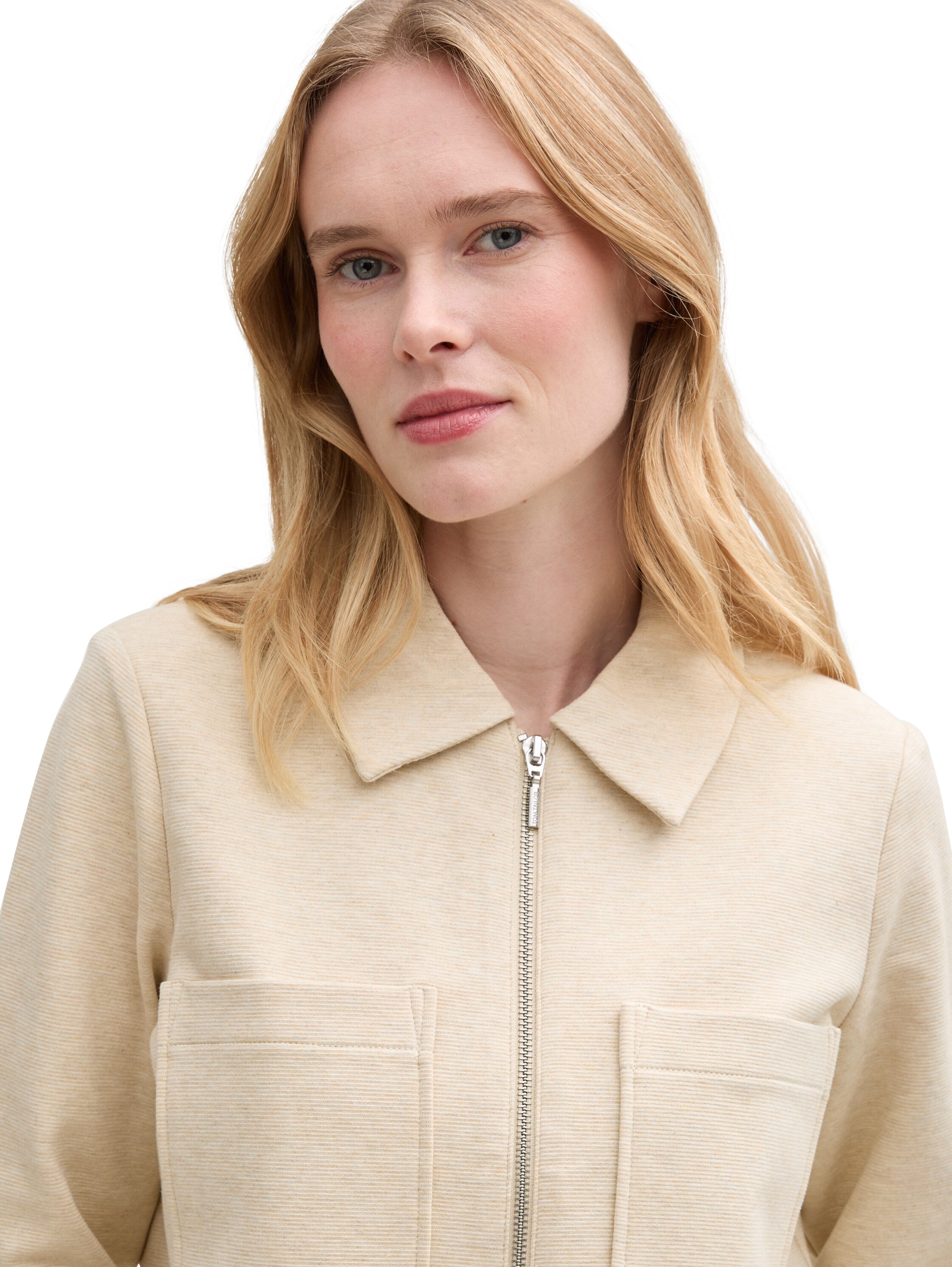 Tom Tailor Beige Jacket With Breast Pockets