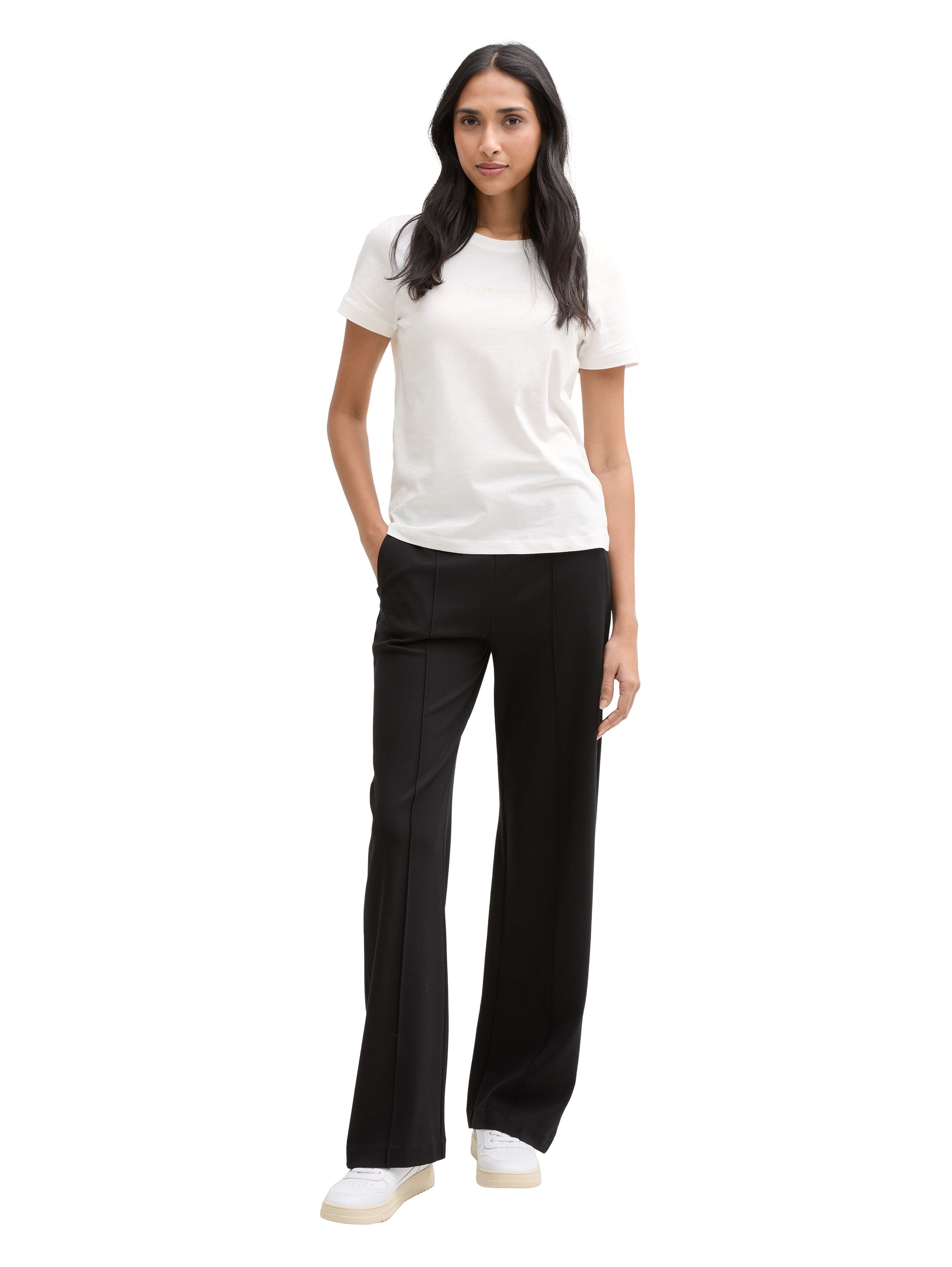 Tom Tailor White T-Shirt With Logo