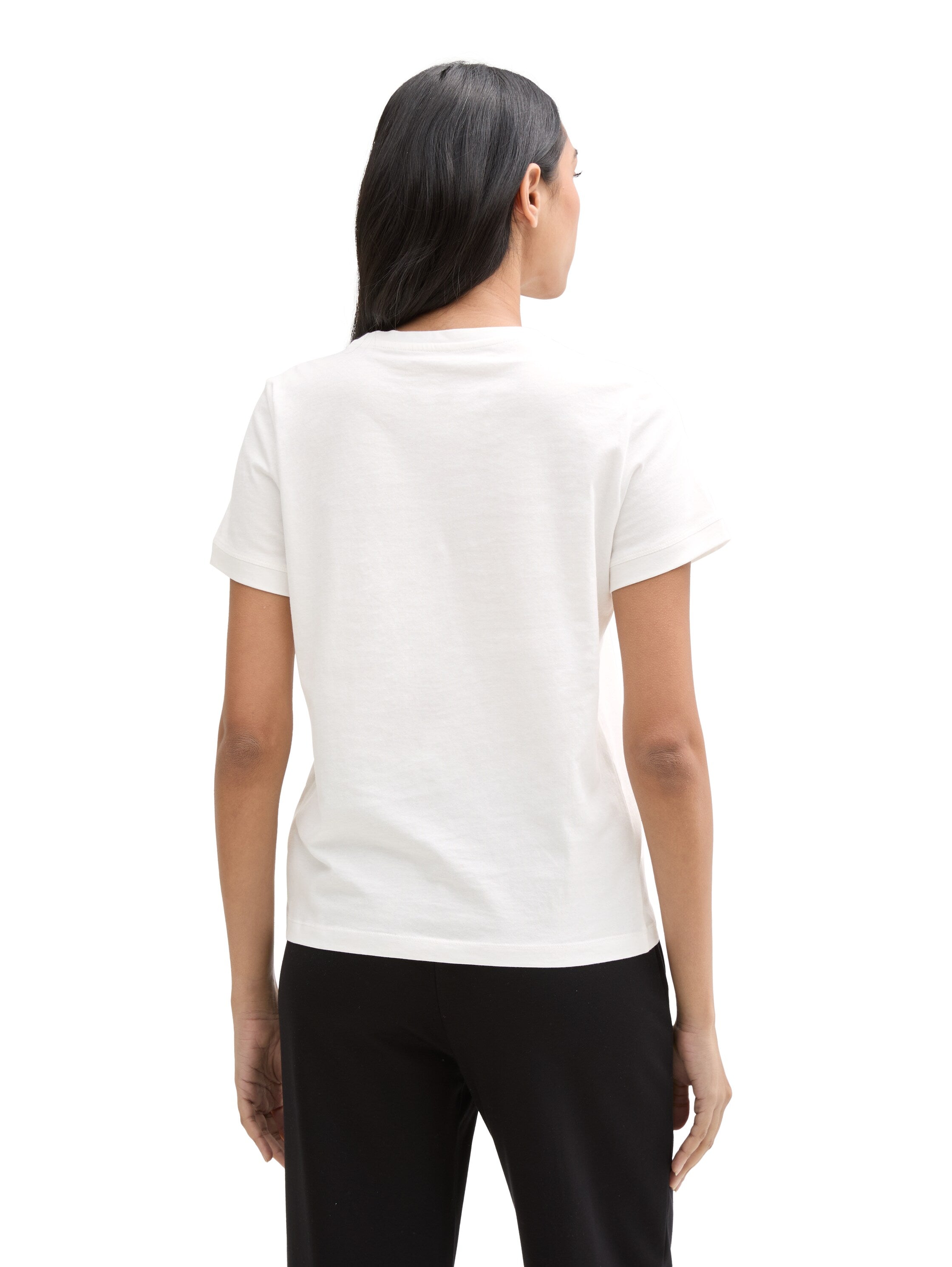 Tom Tailor White T-Shirt With Logo
