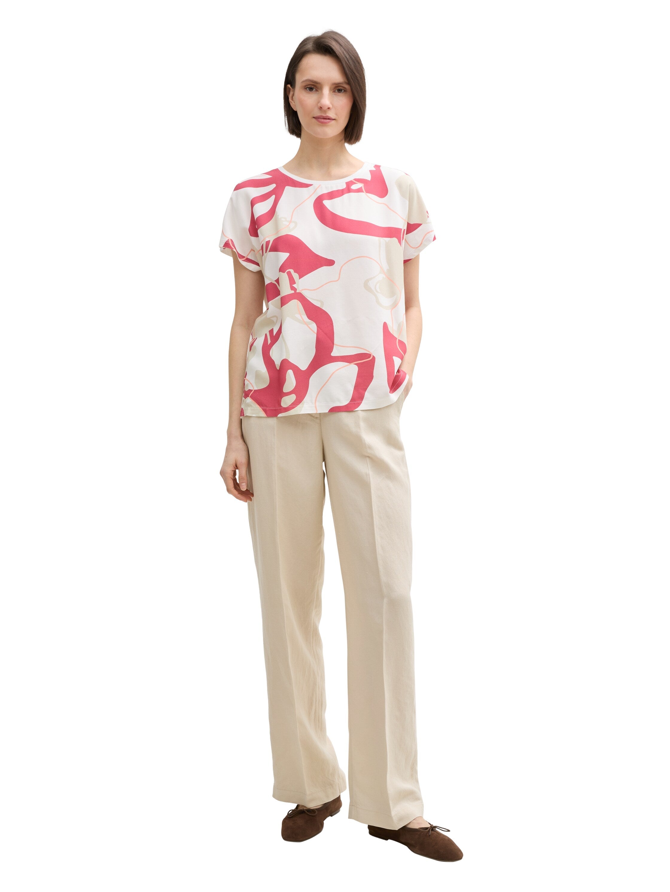 Tom Tailor Whisper White T-Shirt With Design