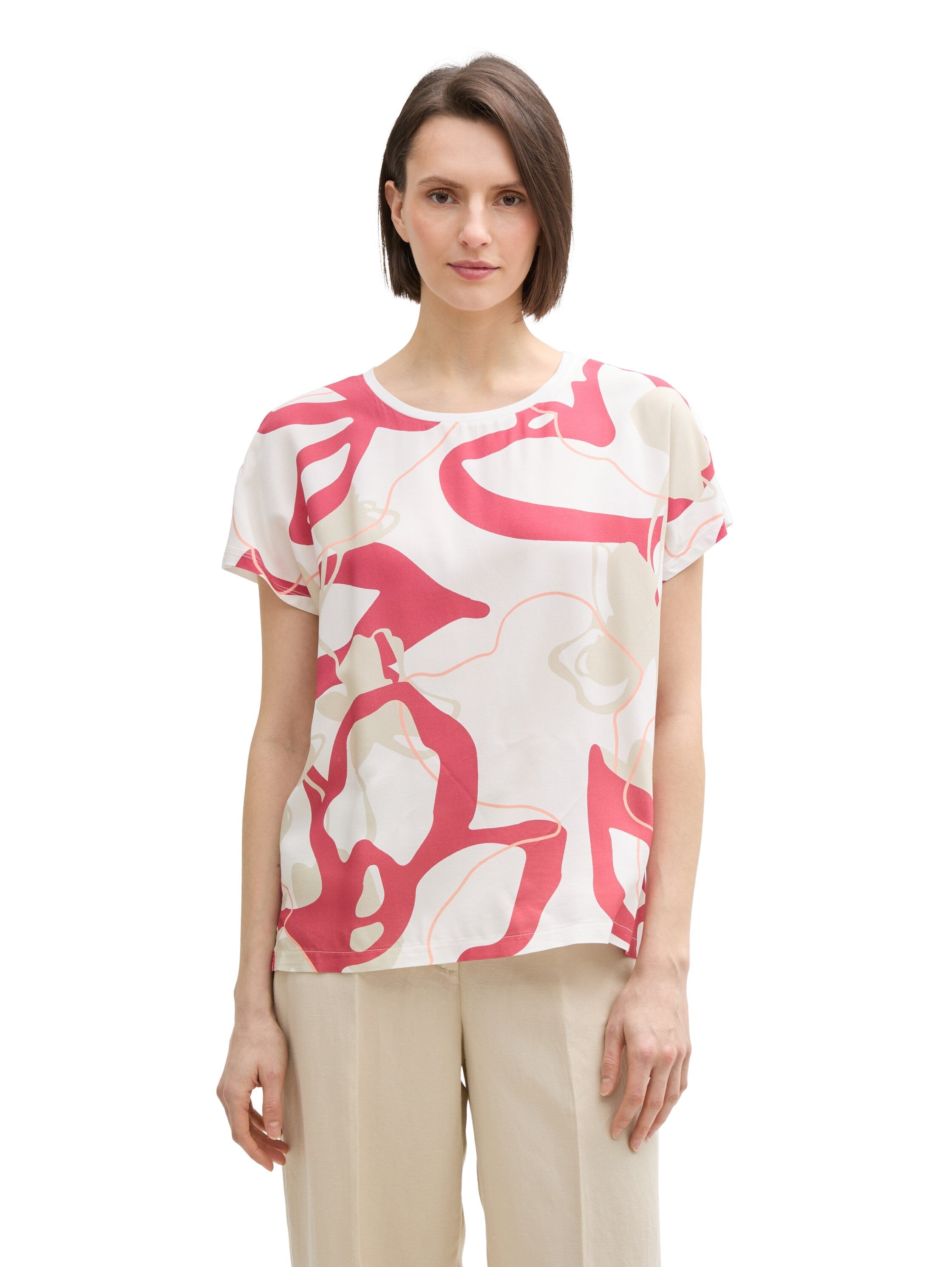 Tom Tailor Whisper White T-Shirt With Design
