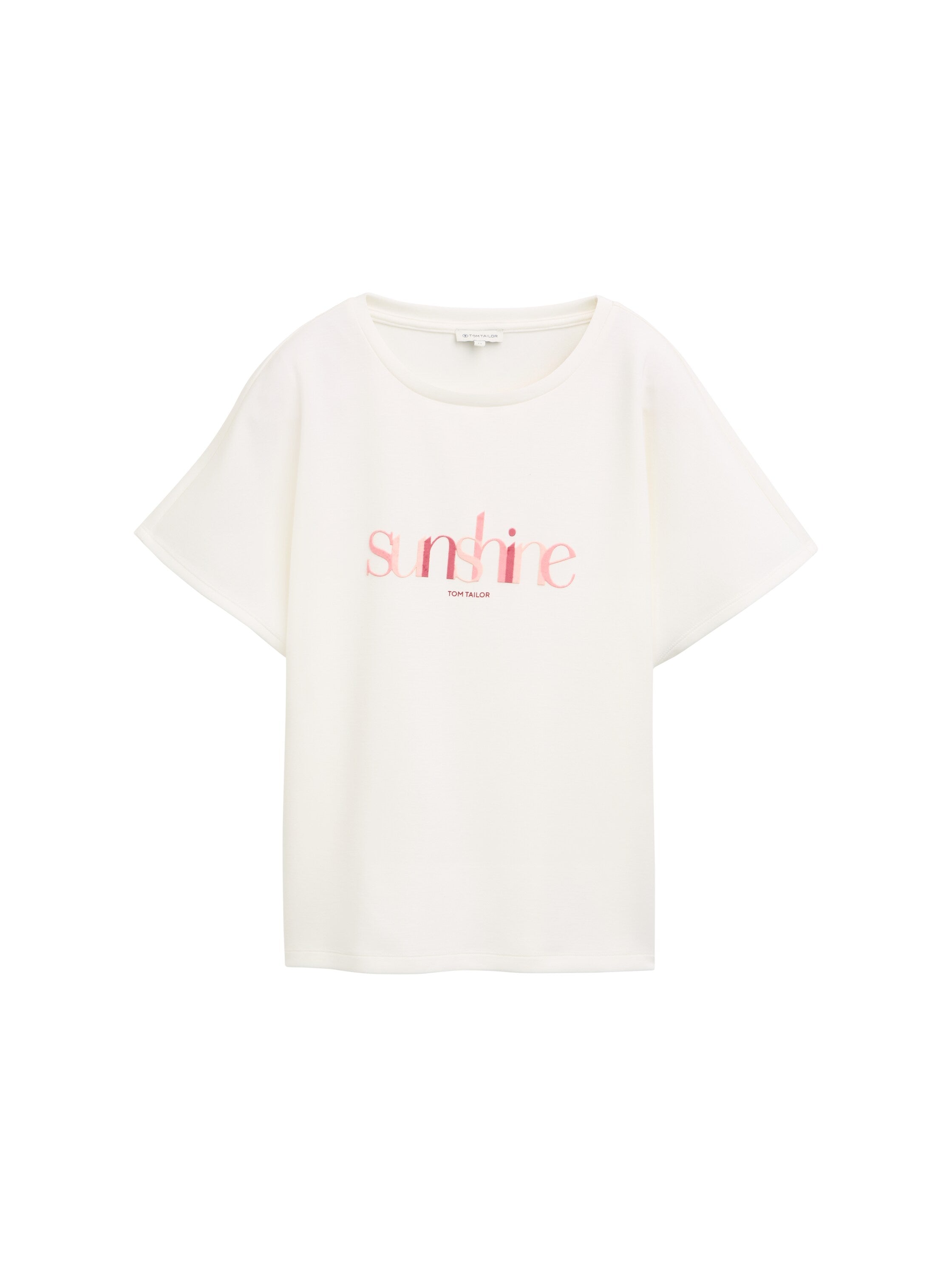 Tom Tailor White T-Shirt With "Sunshine" Front Design