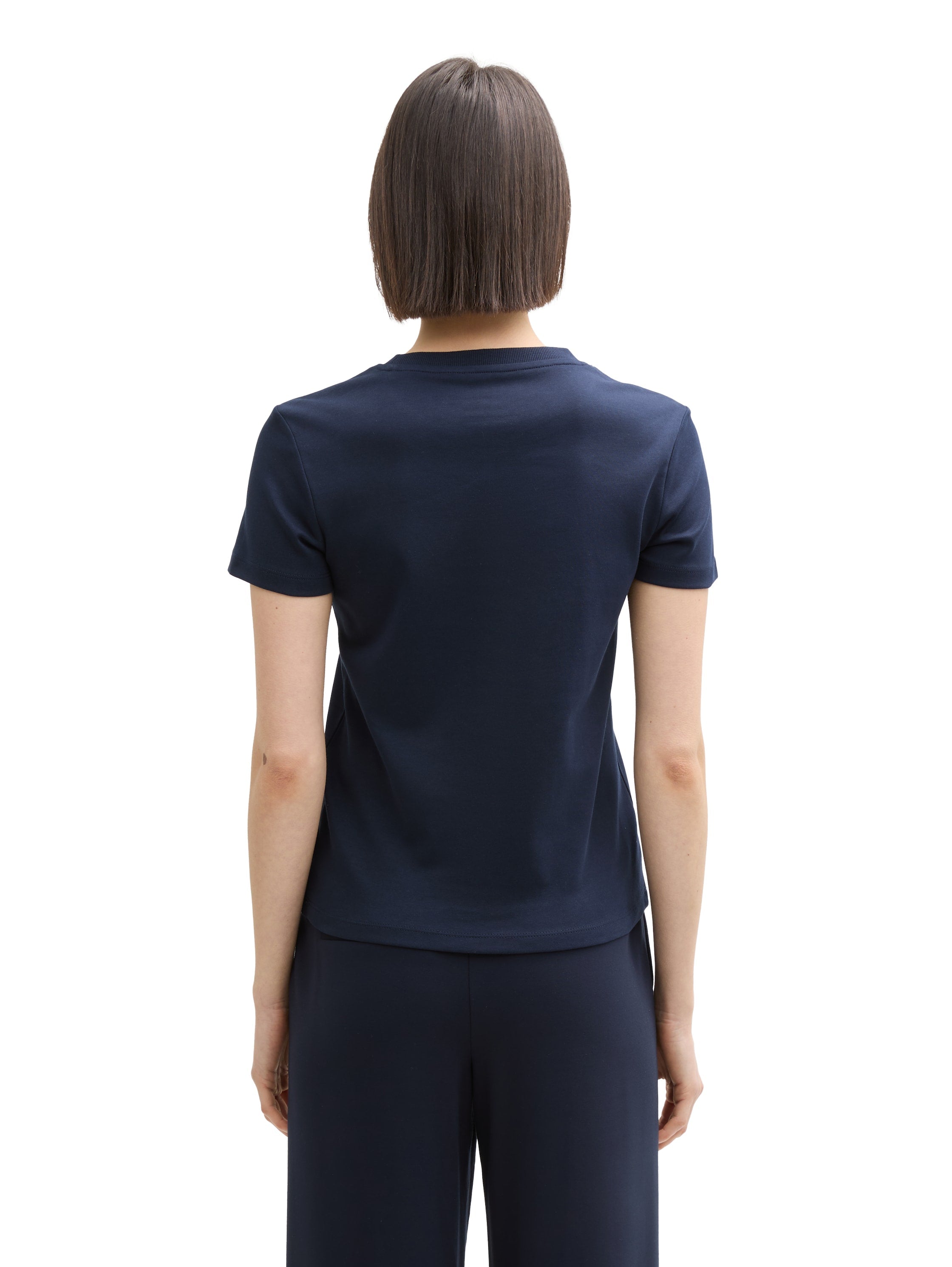 Tom Tailor Short Sleeved Navy T-Shirt