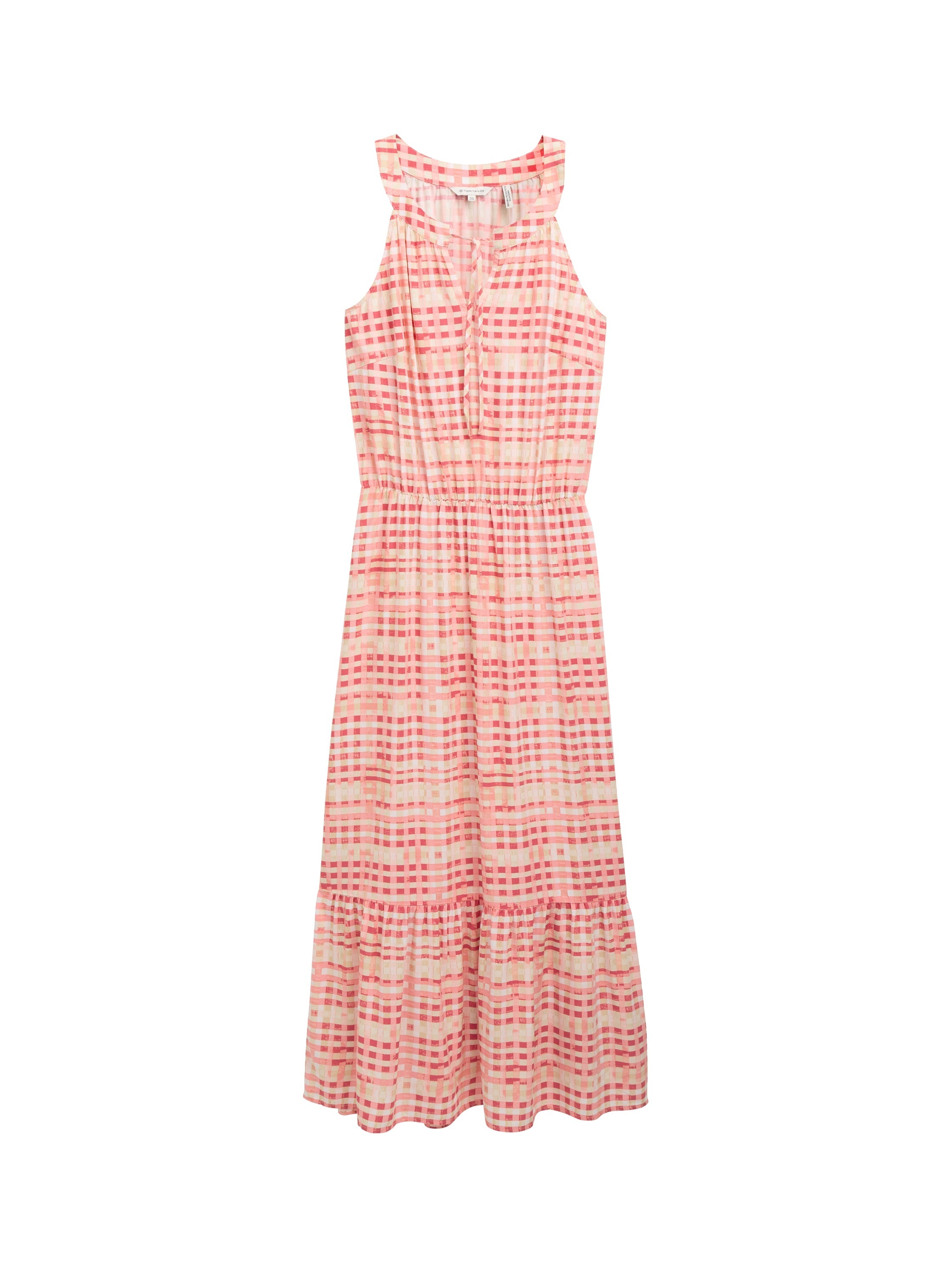 Tom Tailor Berry Red Maxi Dress With Pattern
