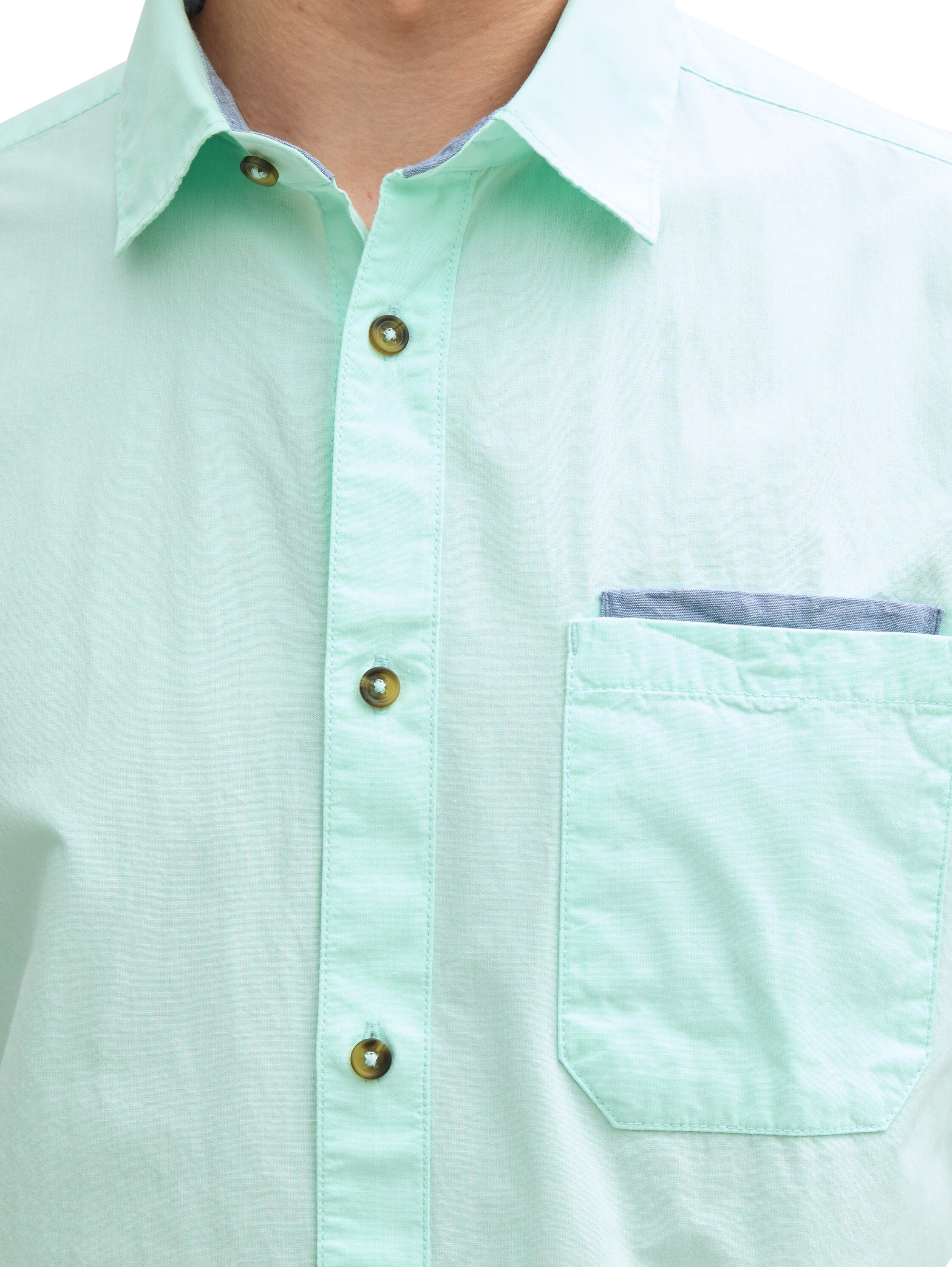 Tom Tailor Short Sleeved Mint Shirt