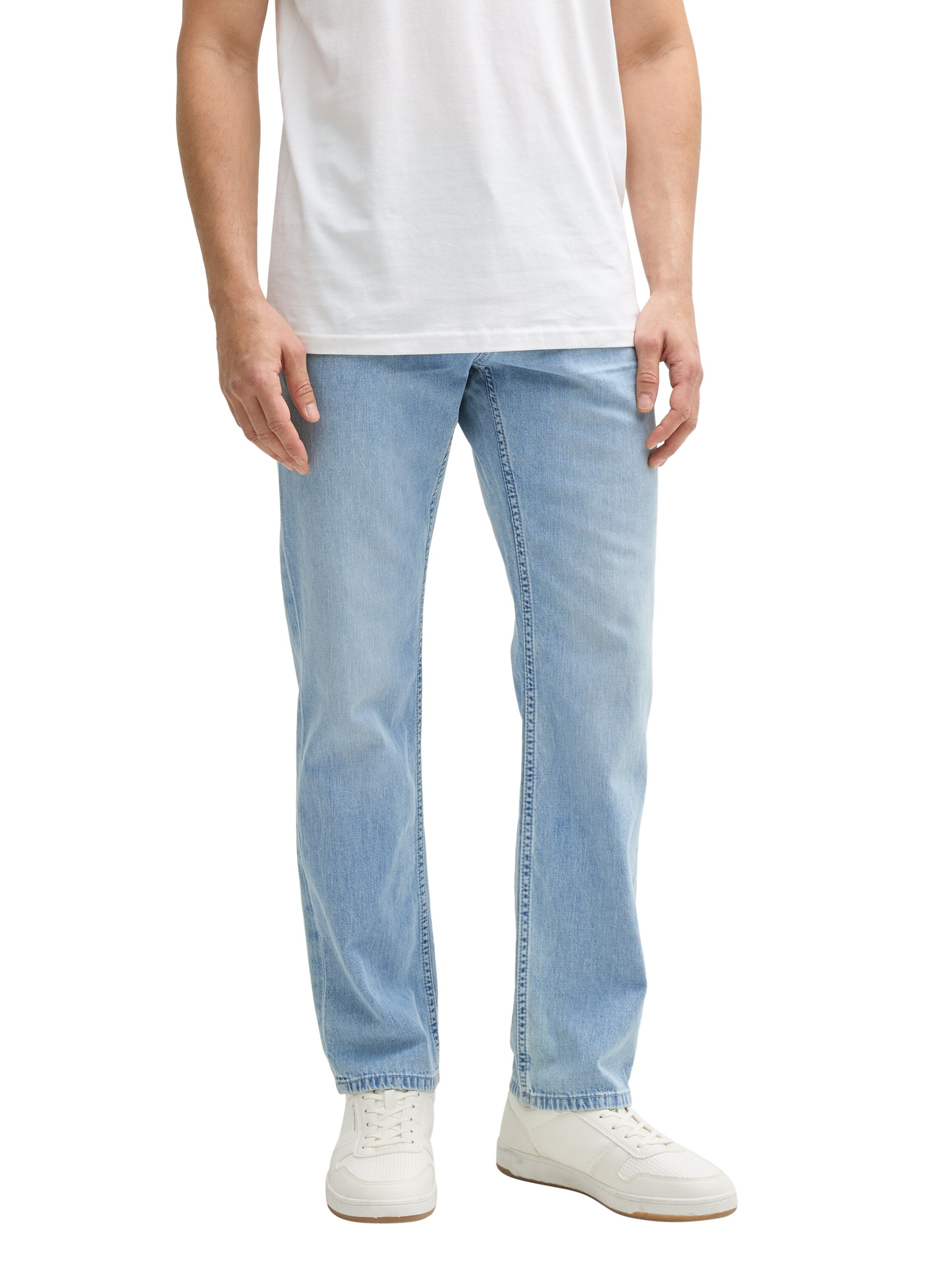 Tom Tailor Bleached Blue Denim Straight Jeans