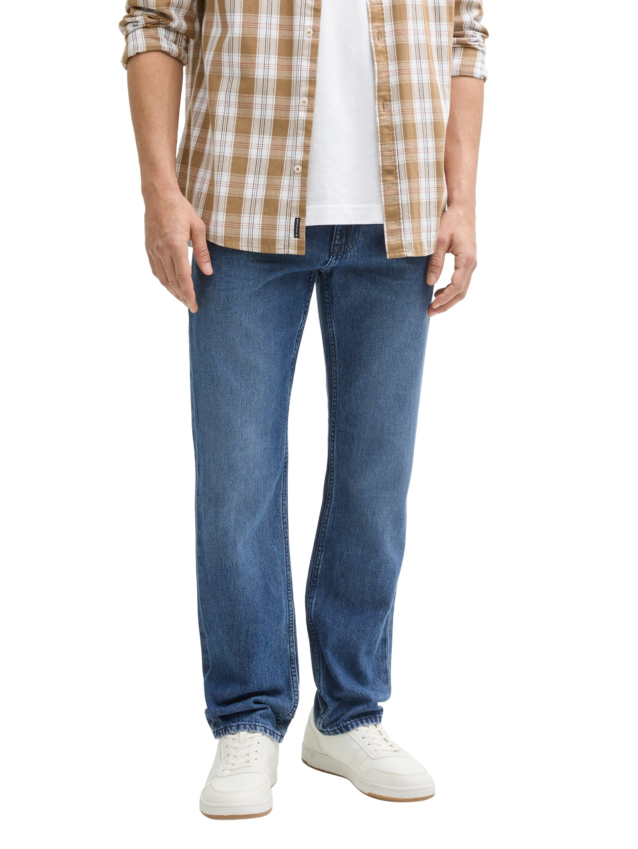 Tom Tailor Mid Stone Blue Denim Straight Jeans