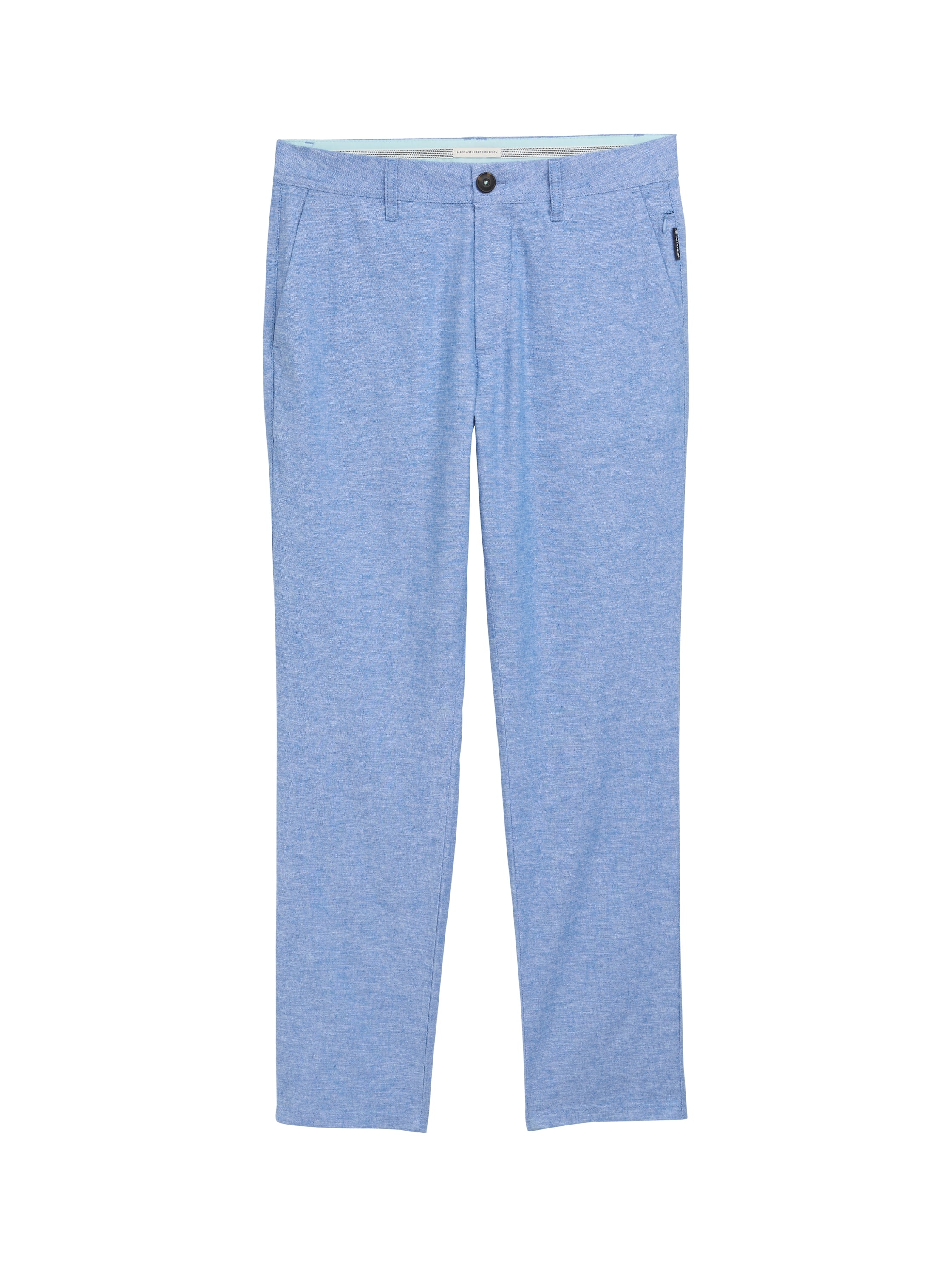Tom Tailor Sapphire Blue Regular Chino Pant With Linen Content