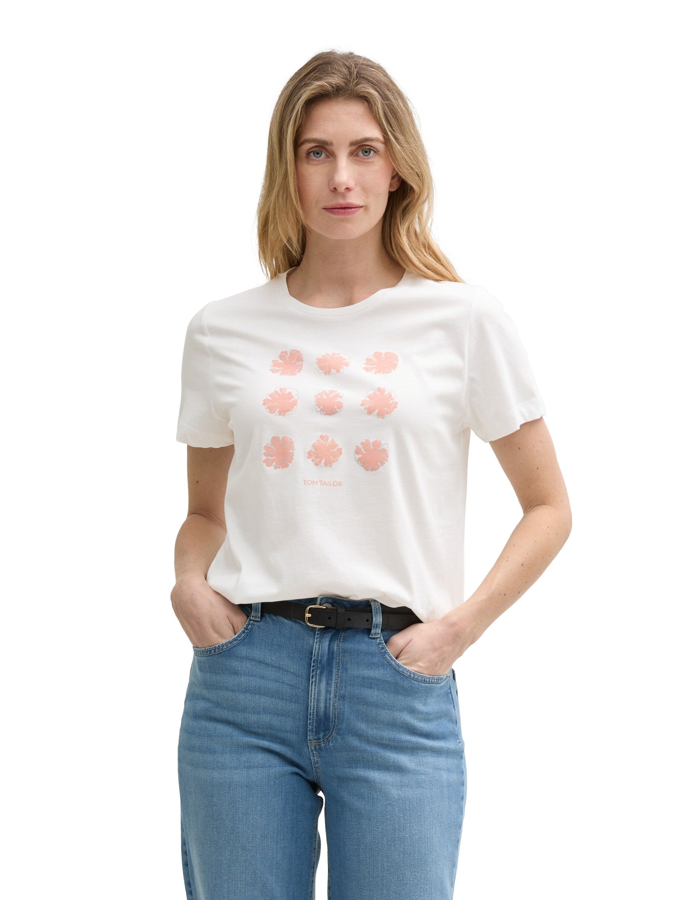 Tom Tailor White T-Shirt With Print