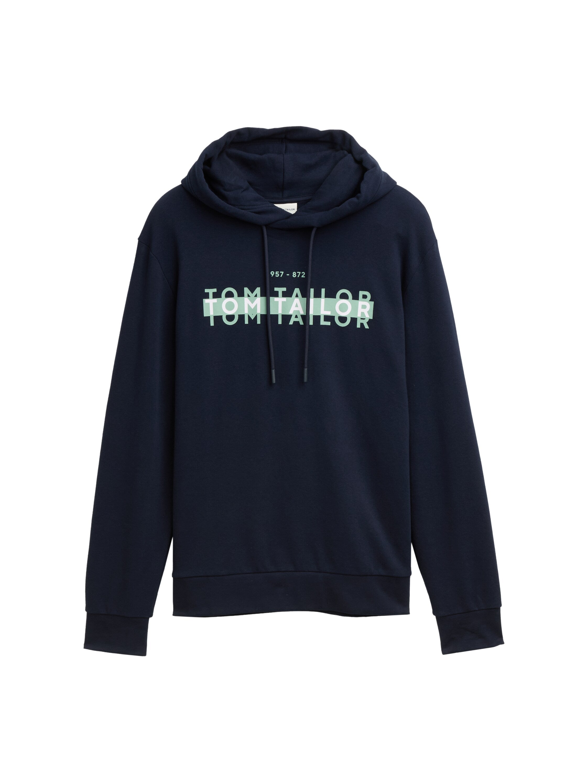 Tom Tailor Navy Hoodie With Front Logo