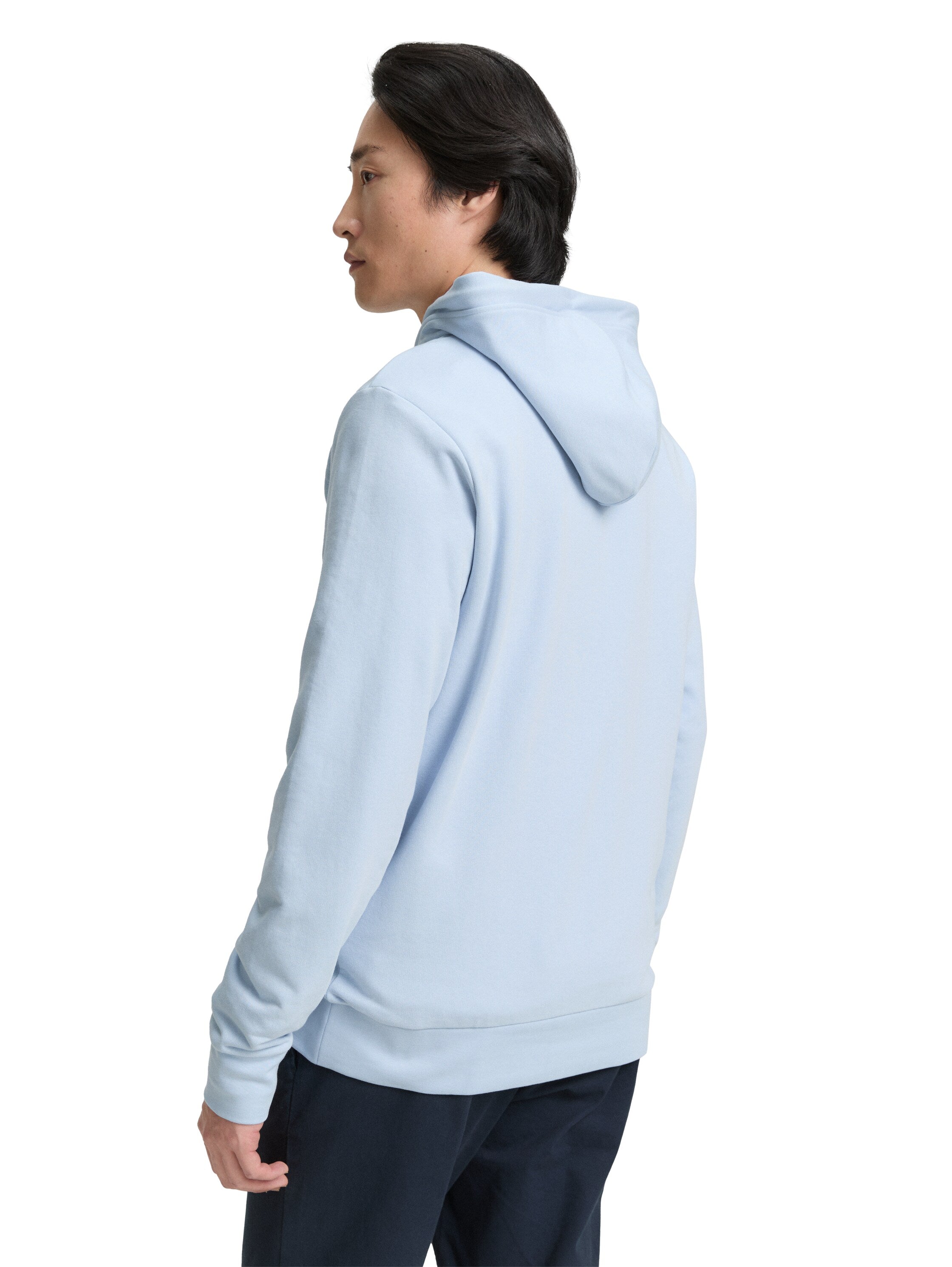 Tom Tailor Blue Hoodie With Front Logo