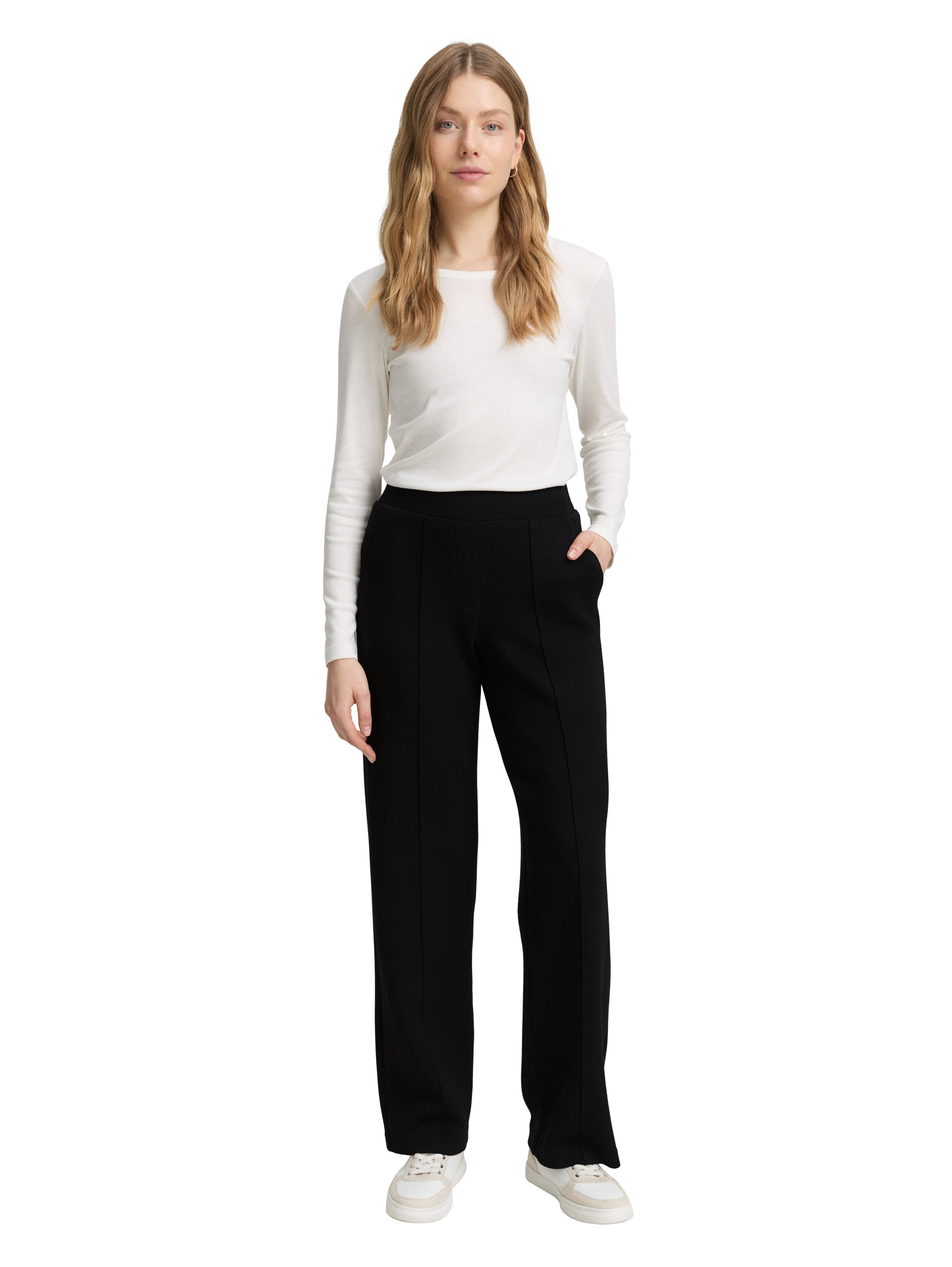 Tom Tailor Loose Straight Black Pants
