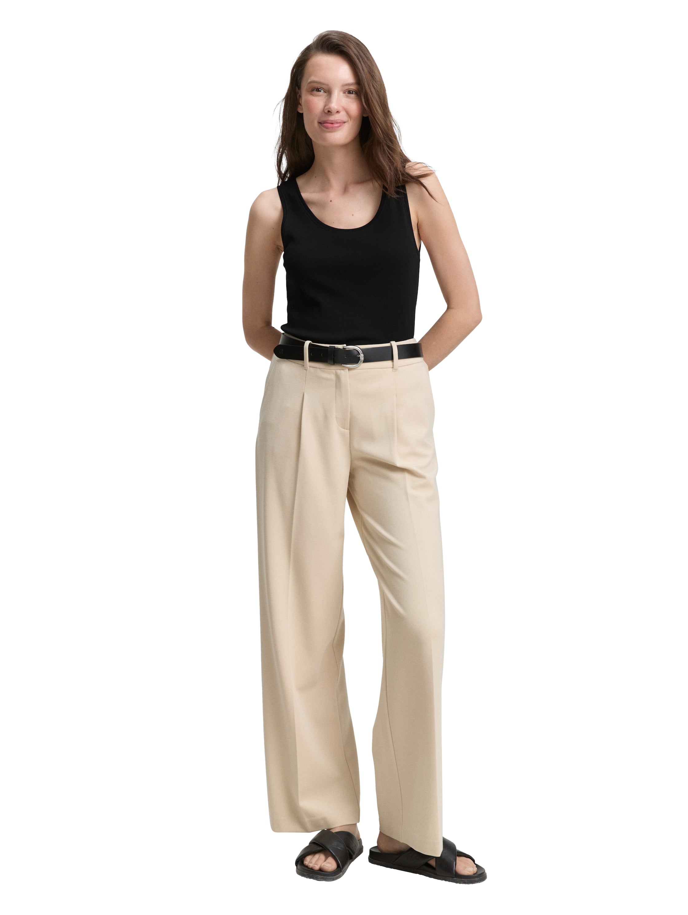 Tom Tailor Crew Neck Black Basic T-shirt