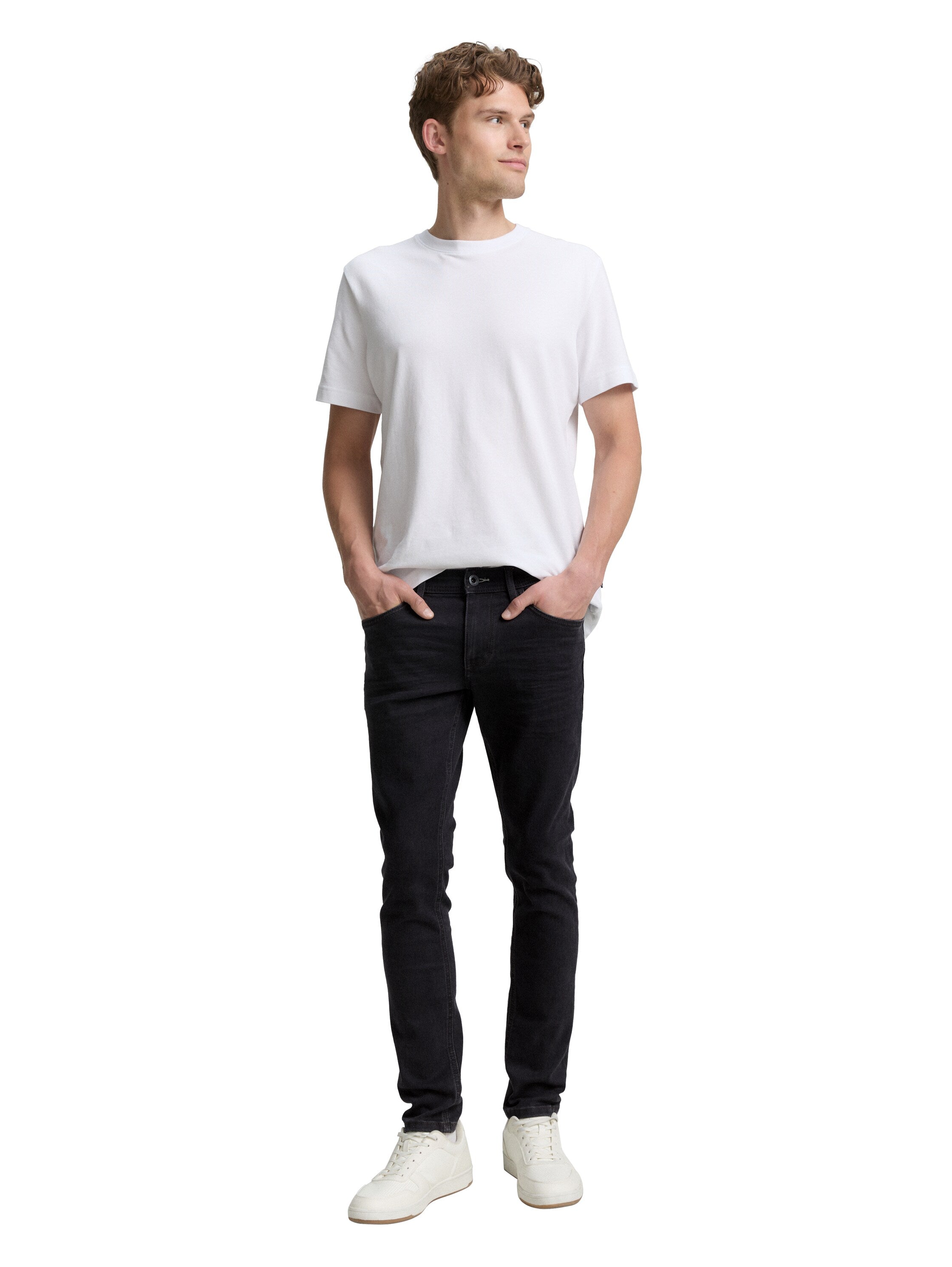 Tom Tailor Troy Slim Clean Rinsed Black Denim Jeans With Stretch