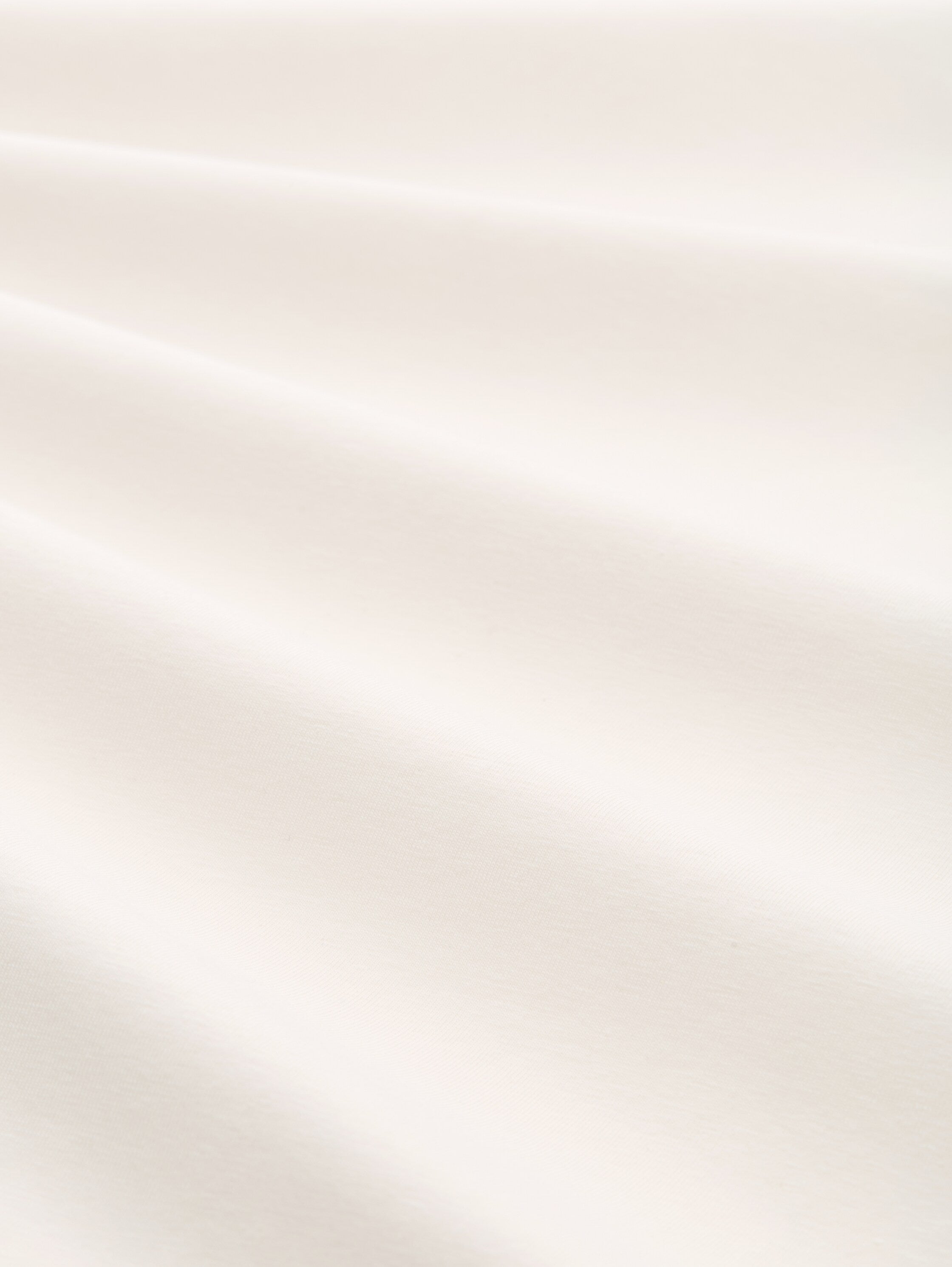Tom Tailor Slim Fit Offwhite T-shirt with Stretch