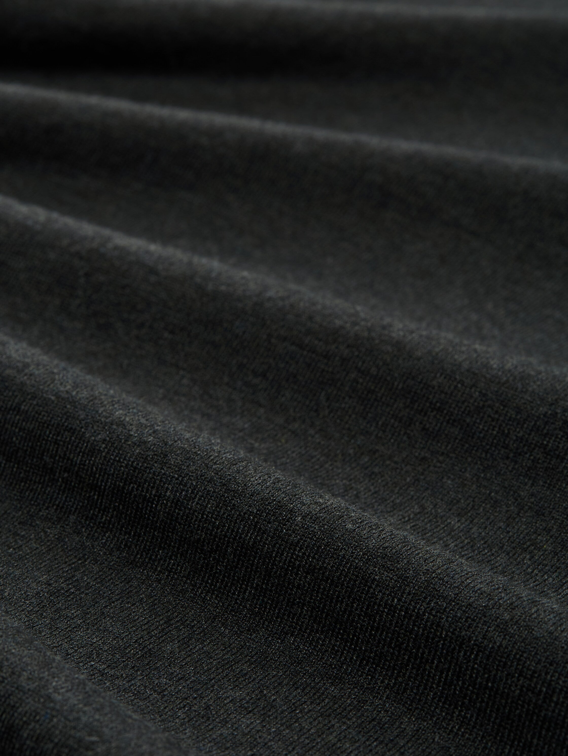 Tom Tailor Black Grey Knitted Polo