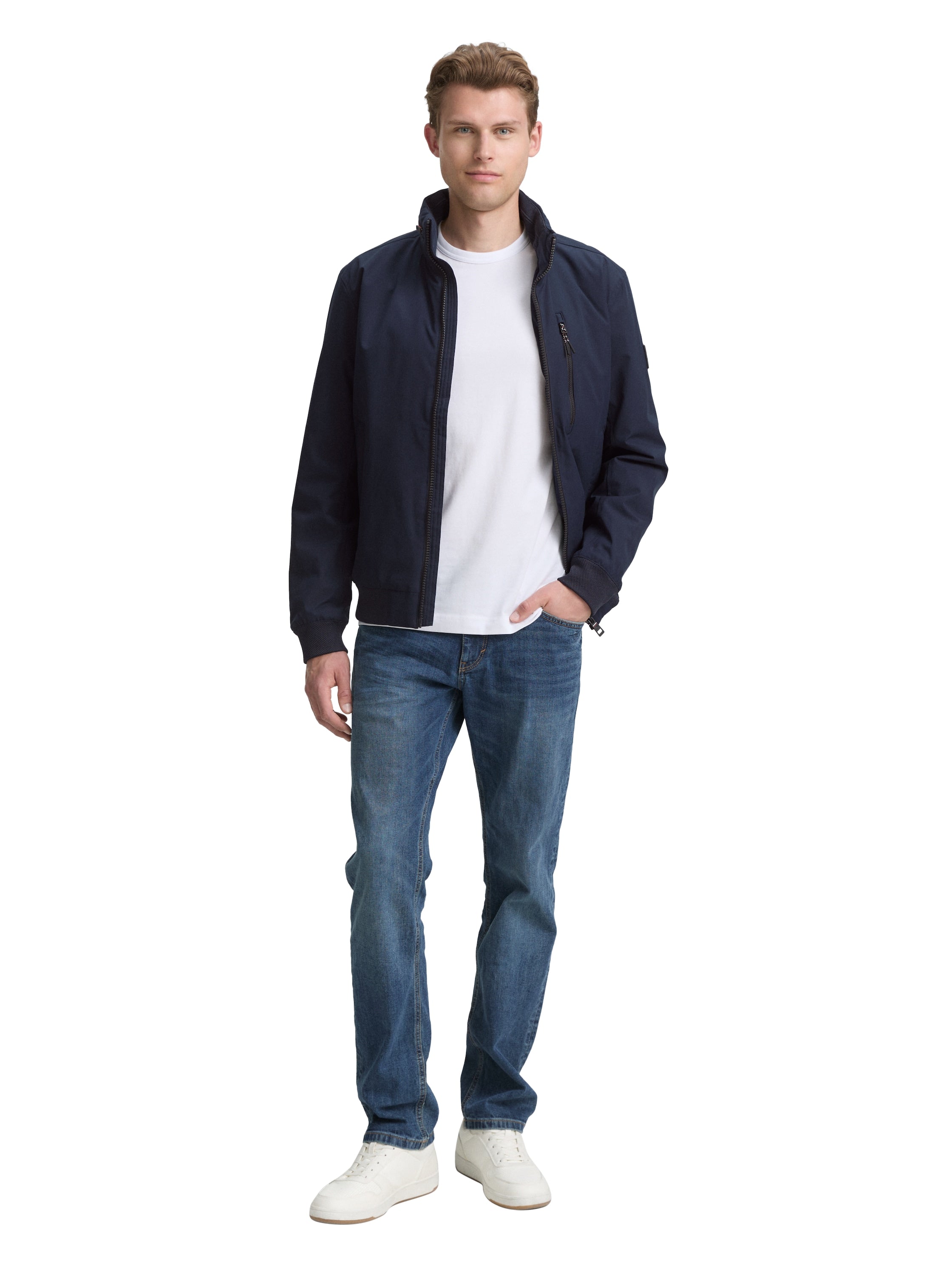 Tom Tailor Quilted Navy jacket With Hood