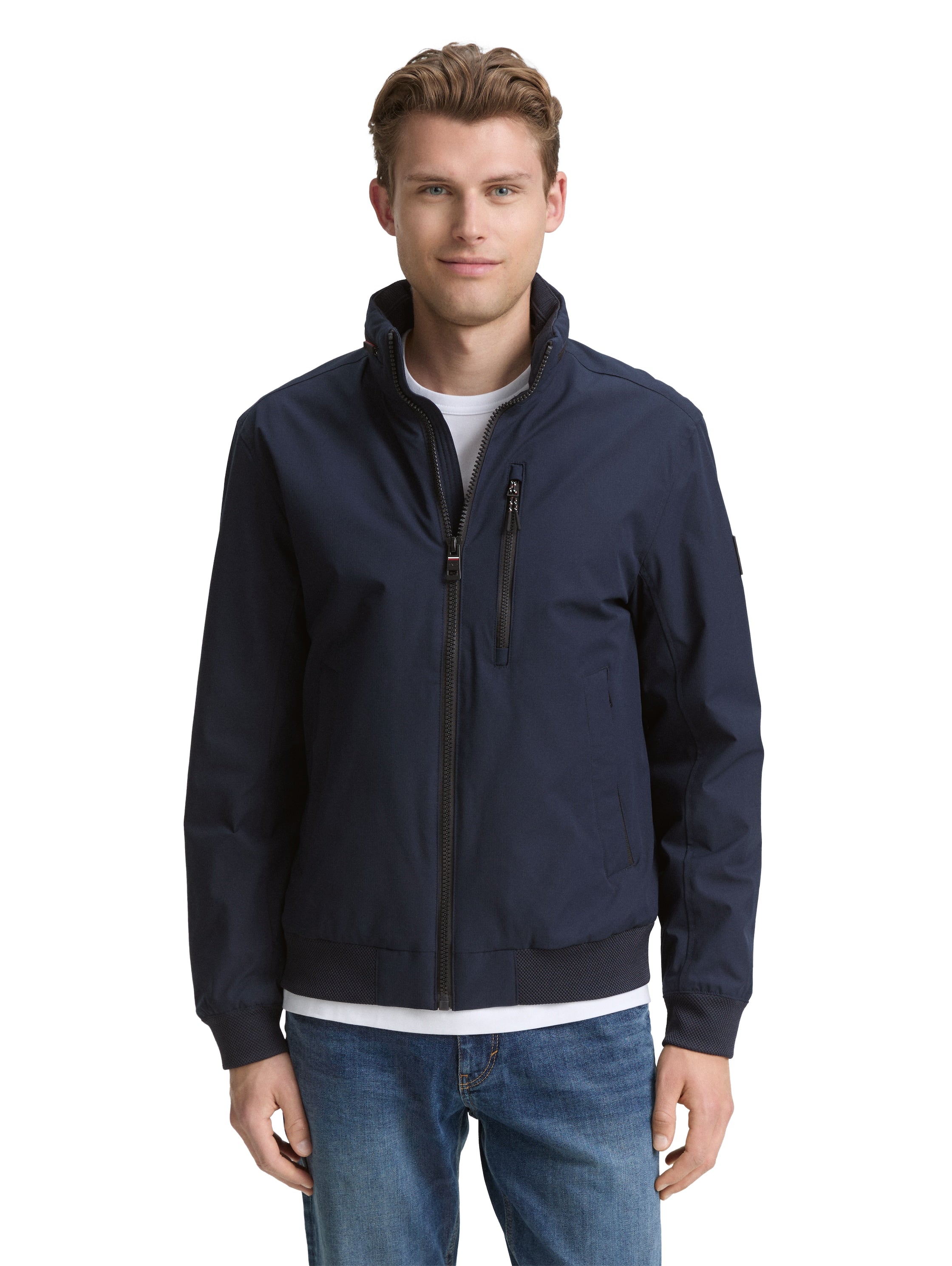 Tom Tailor Quilted Navy jacket With Hood