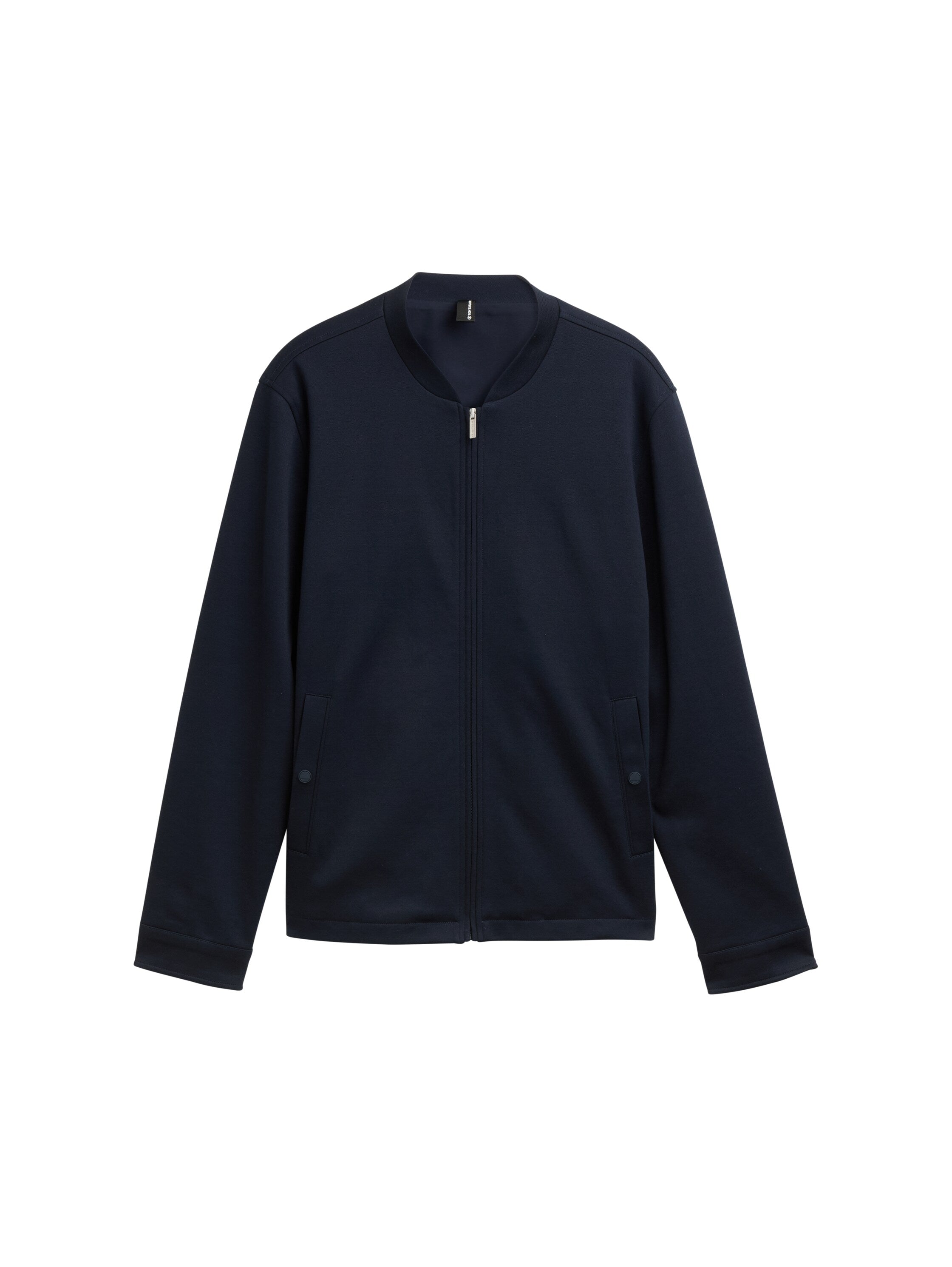 Tom Tailor Navy Jacket With Bomber Collar