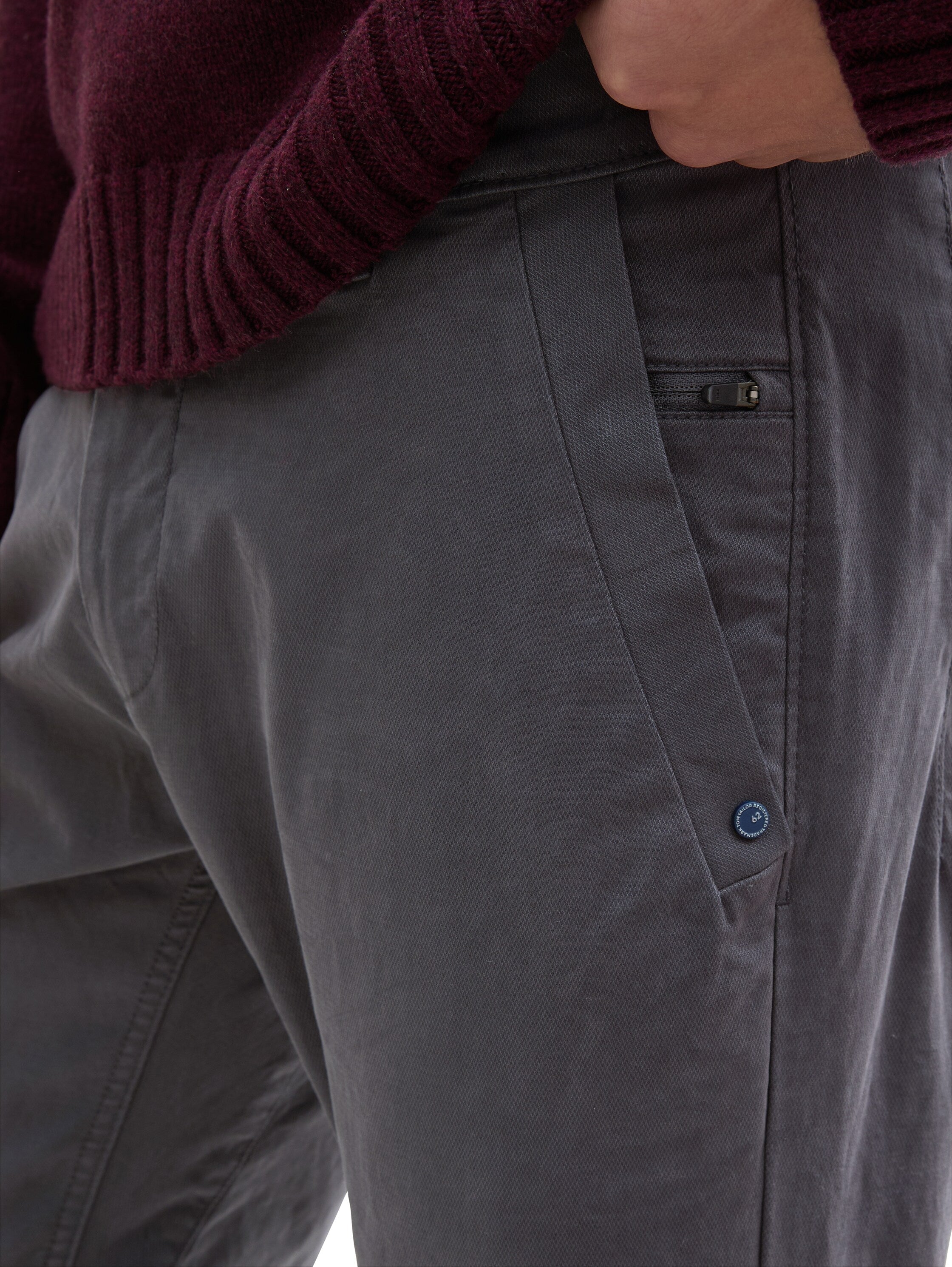Tom Tailor Tapered Dark Grey Chino Pant