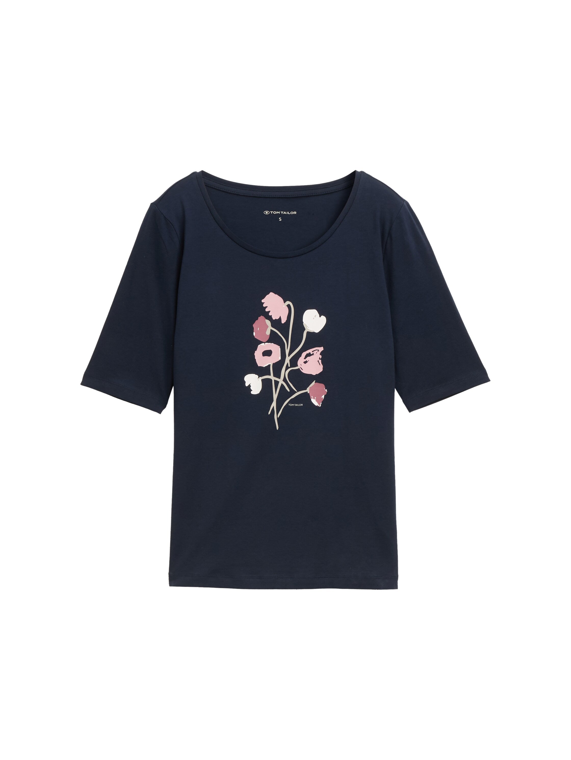 Tom Tailor Navy T-shirt With A Print