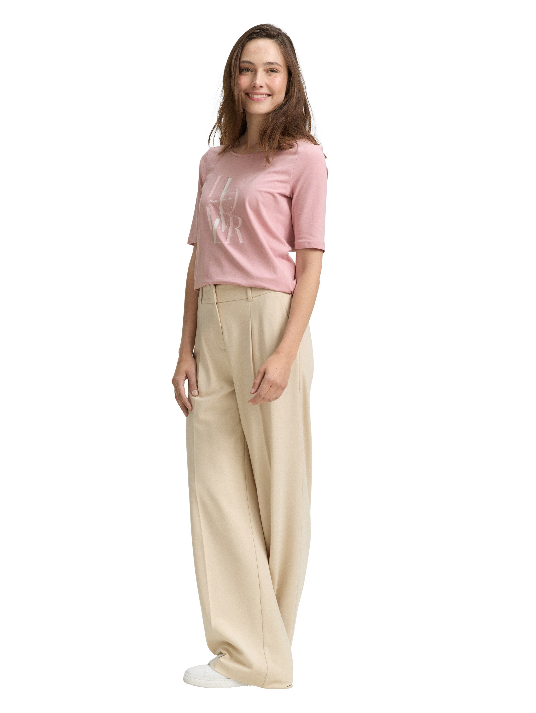 Tom Tailor Pink T-shirt With A Print