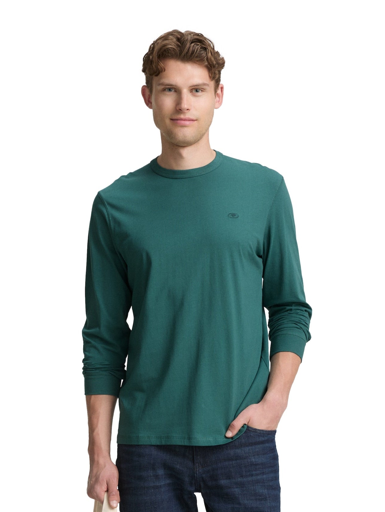 Tom Tailor Basic Long Sleeved Green Sweater