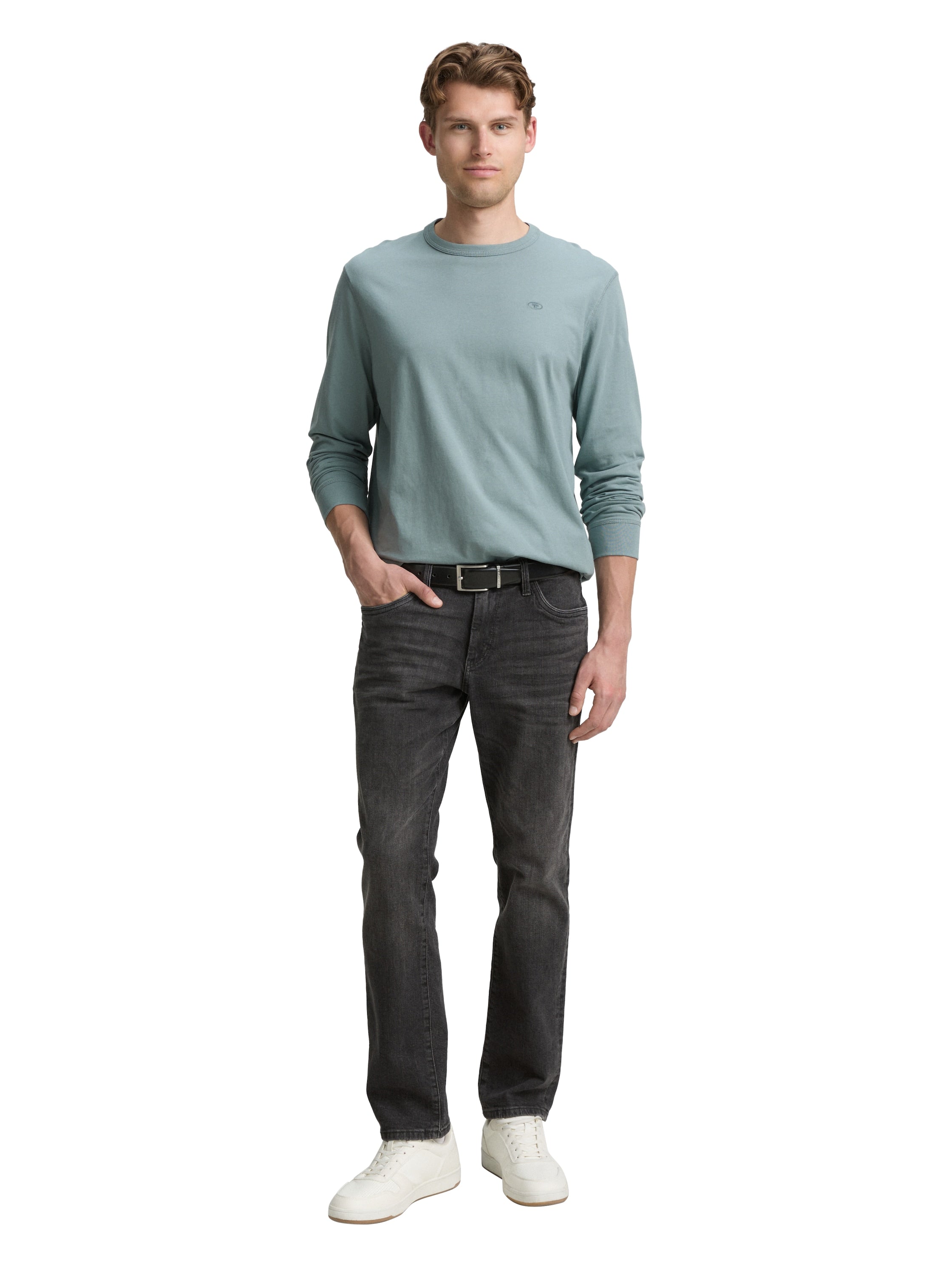Tom Tailor Basic Long Sleeved Grey Mint Sweater