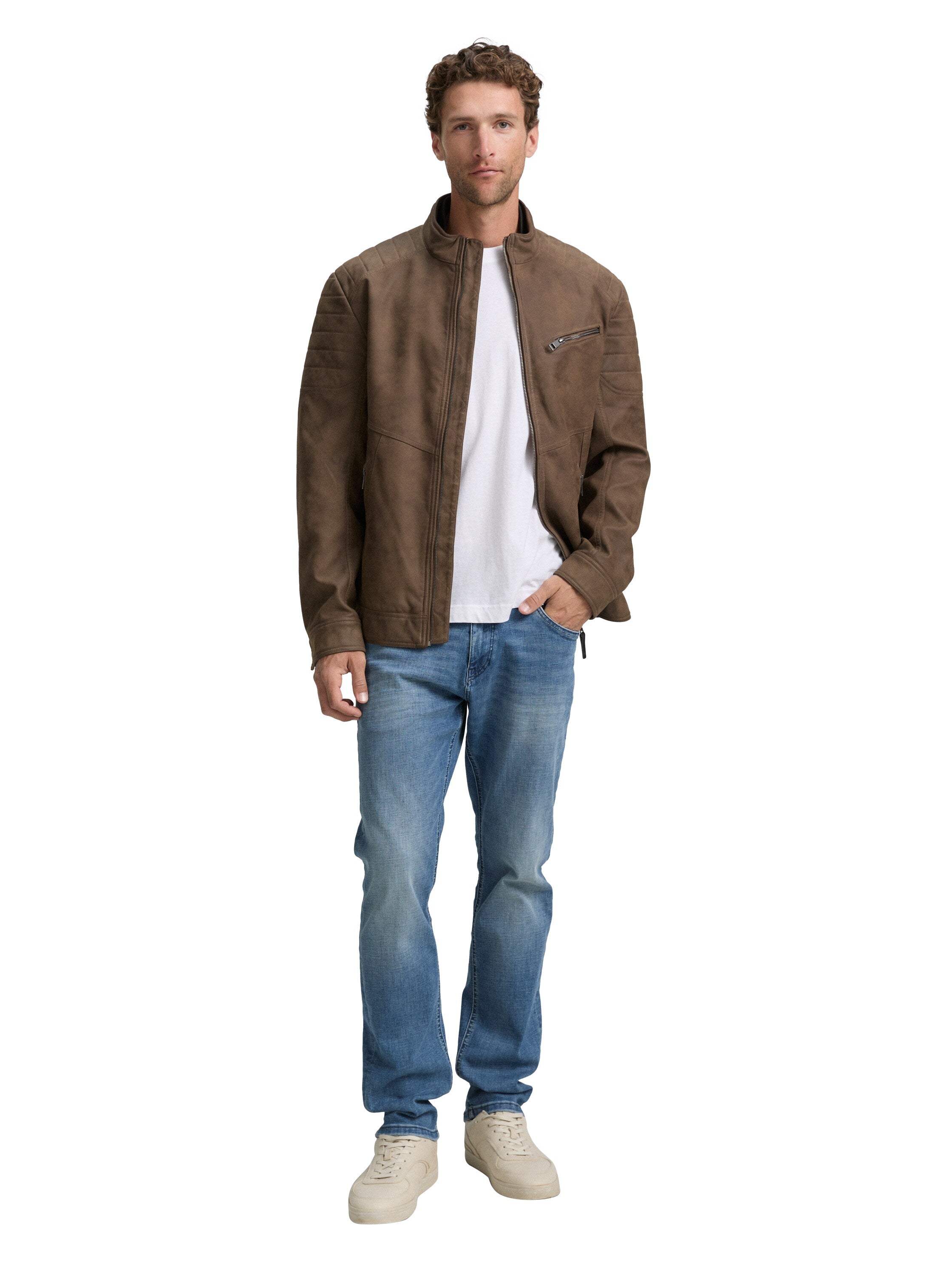 Tom Tailor Brown Faux Leather With Zipper To Close